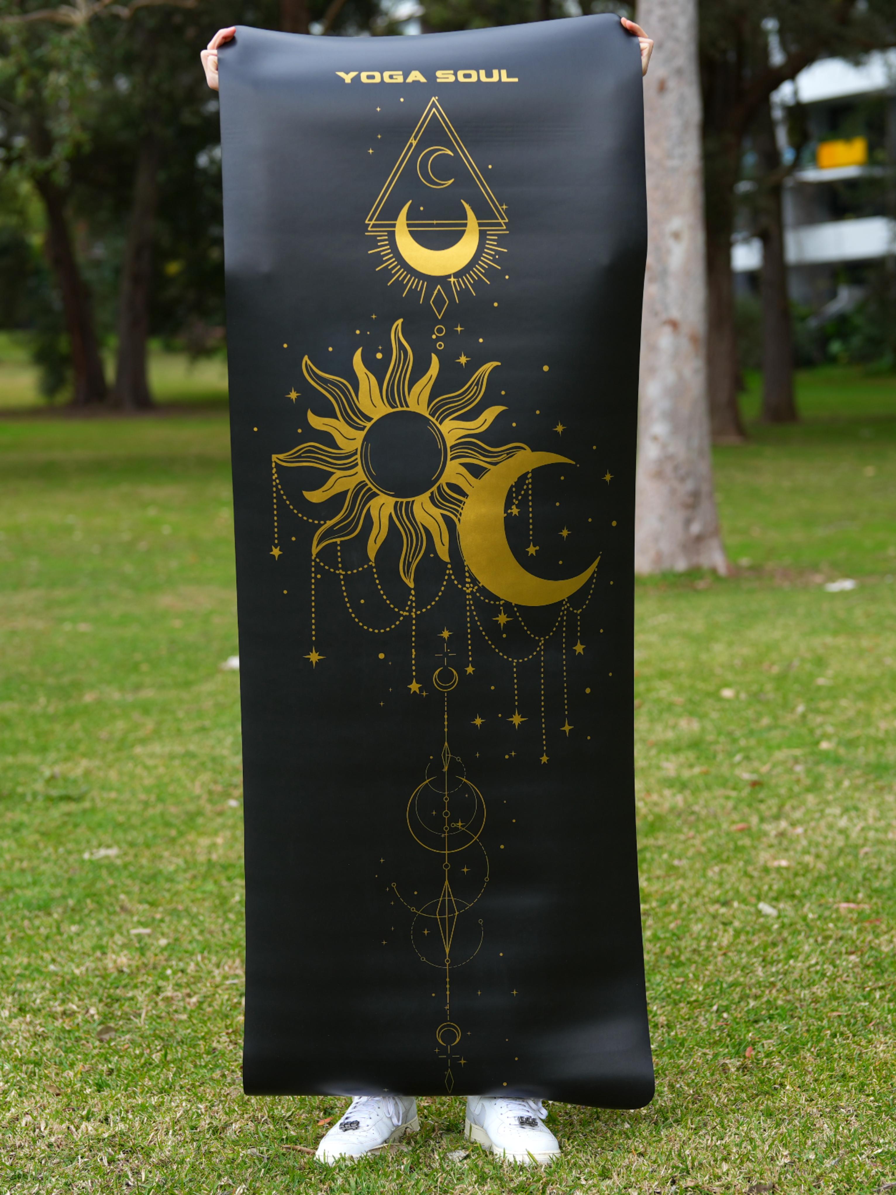 PowerPro Yoga Mat | Black + Strap