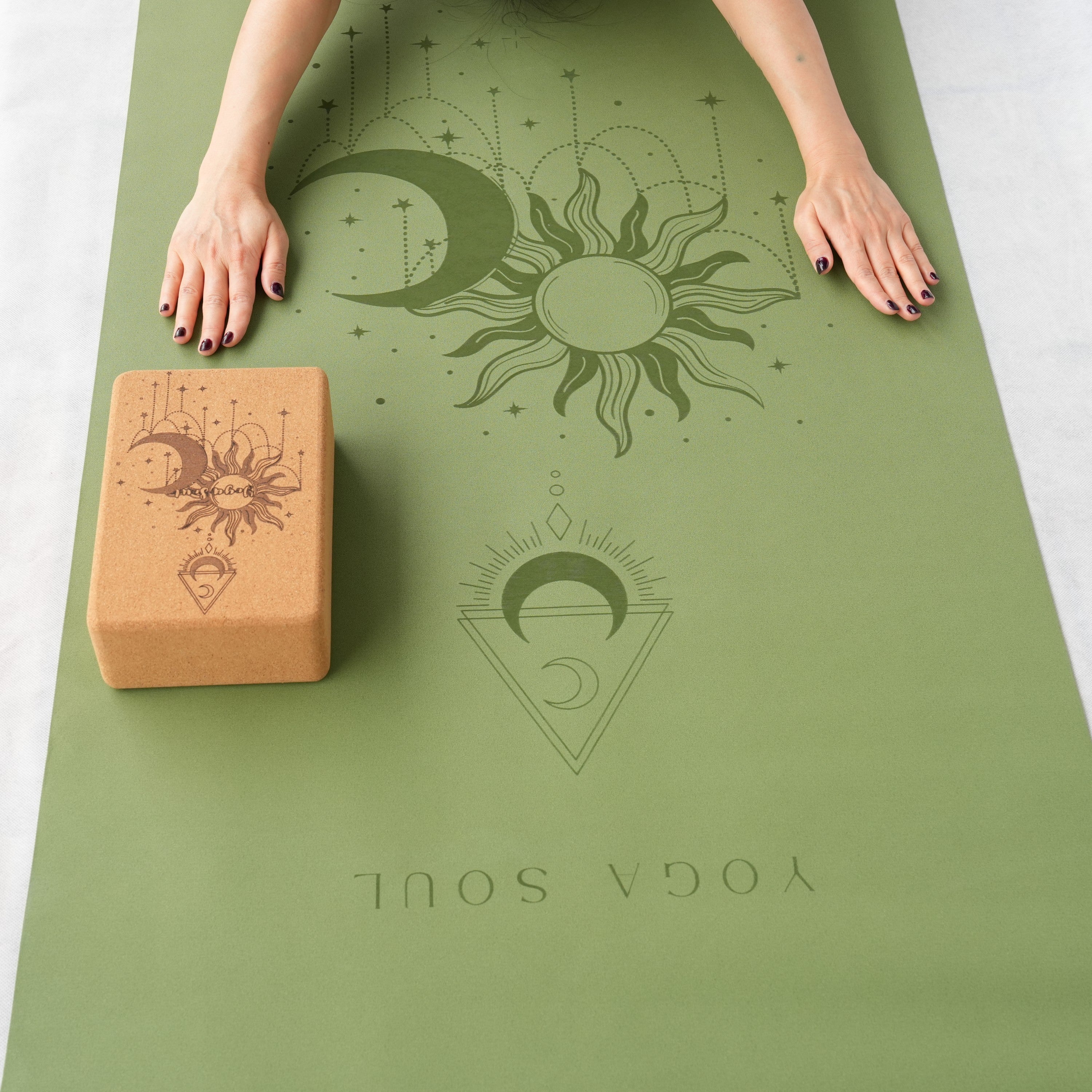 PowerPro Yoga Mat | Olive Sun and Moon