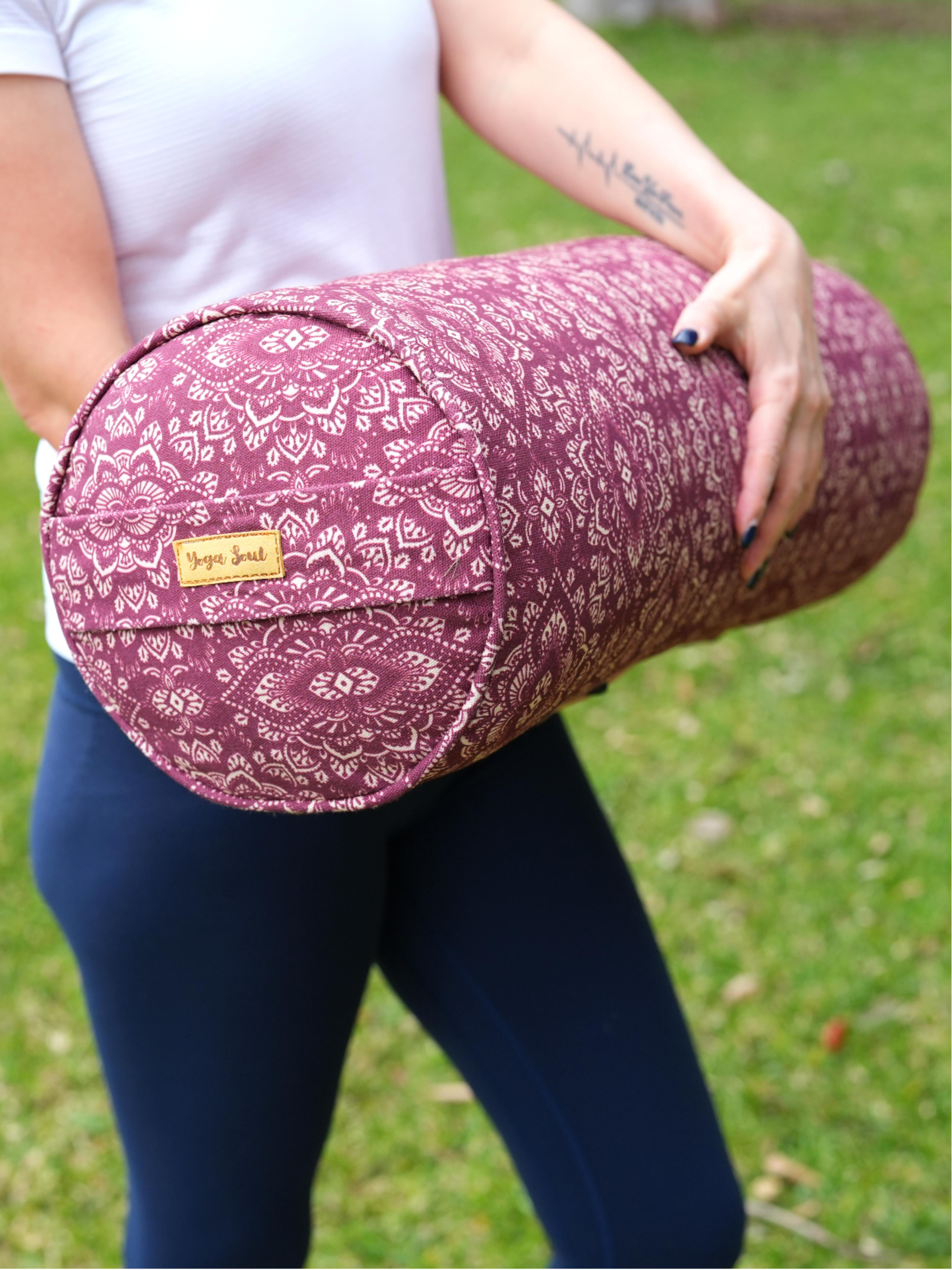 Round Yoga Bolster | Mandala | Amethyst