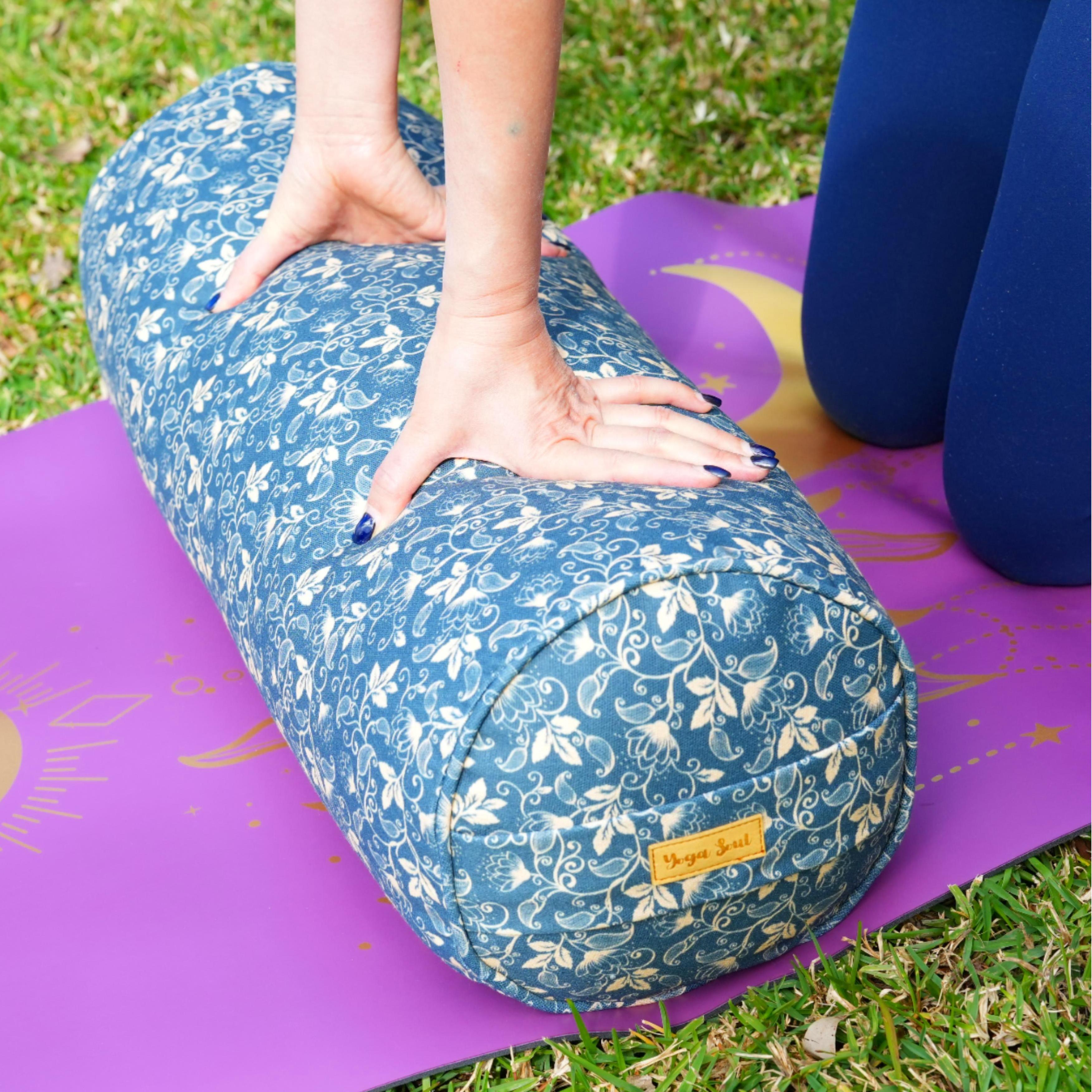 Round Yoga Bolster | Lotus | Deep Ocean