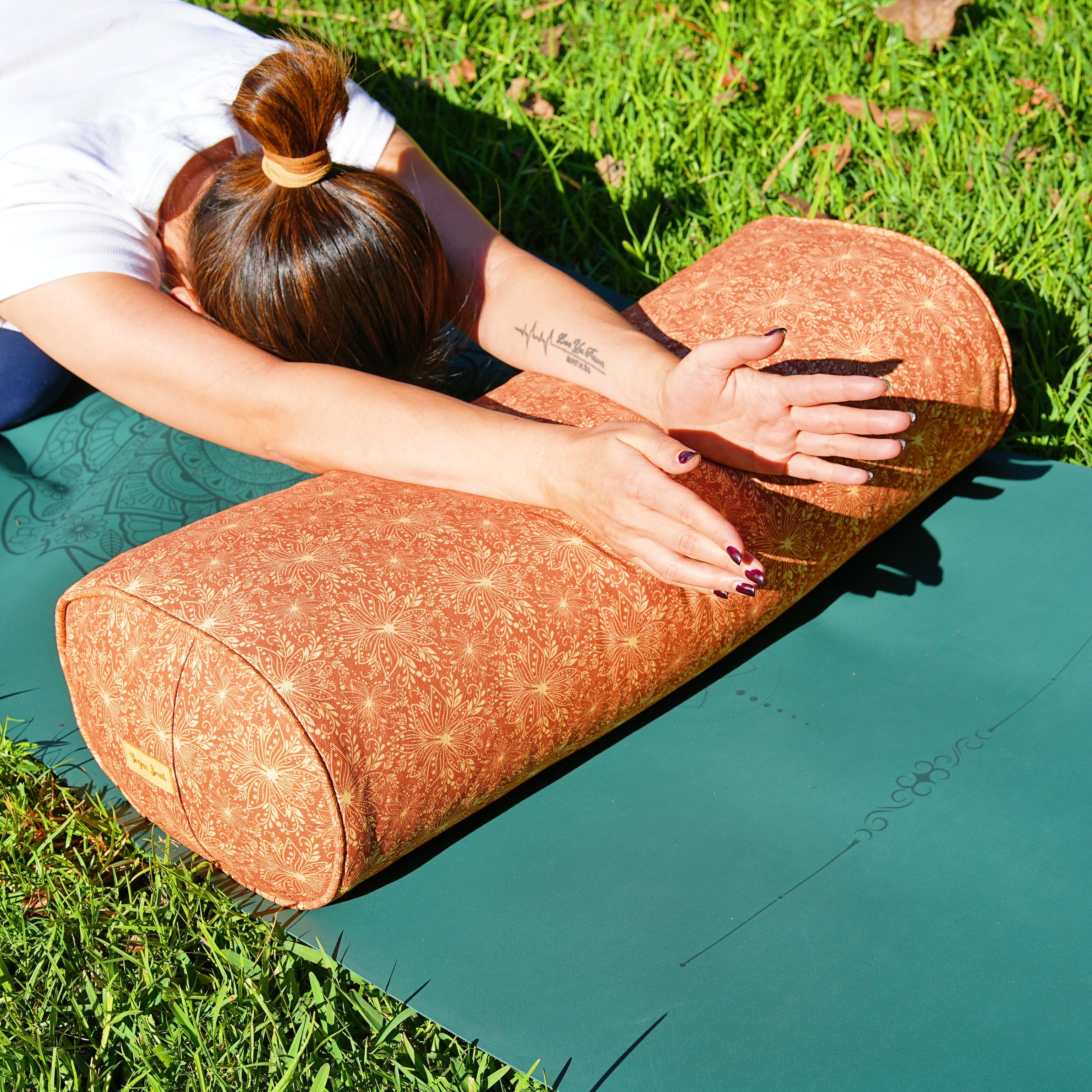 Oval Yoga Bolster | Sattva Lotus | Bhumi