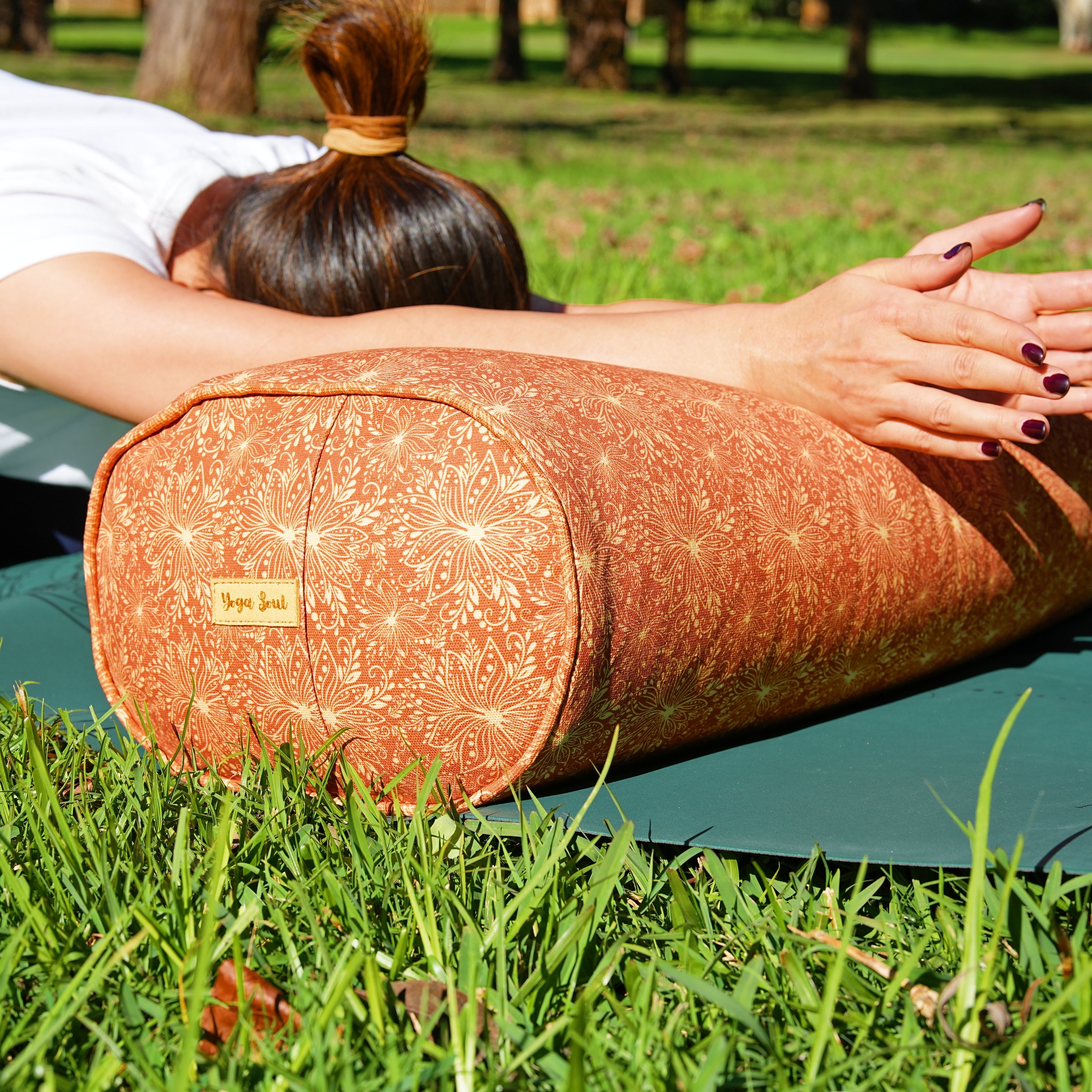 Oval Yoga Bolster | Sattva Lotus | Bhumi