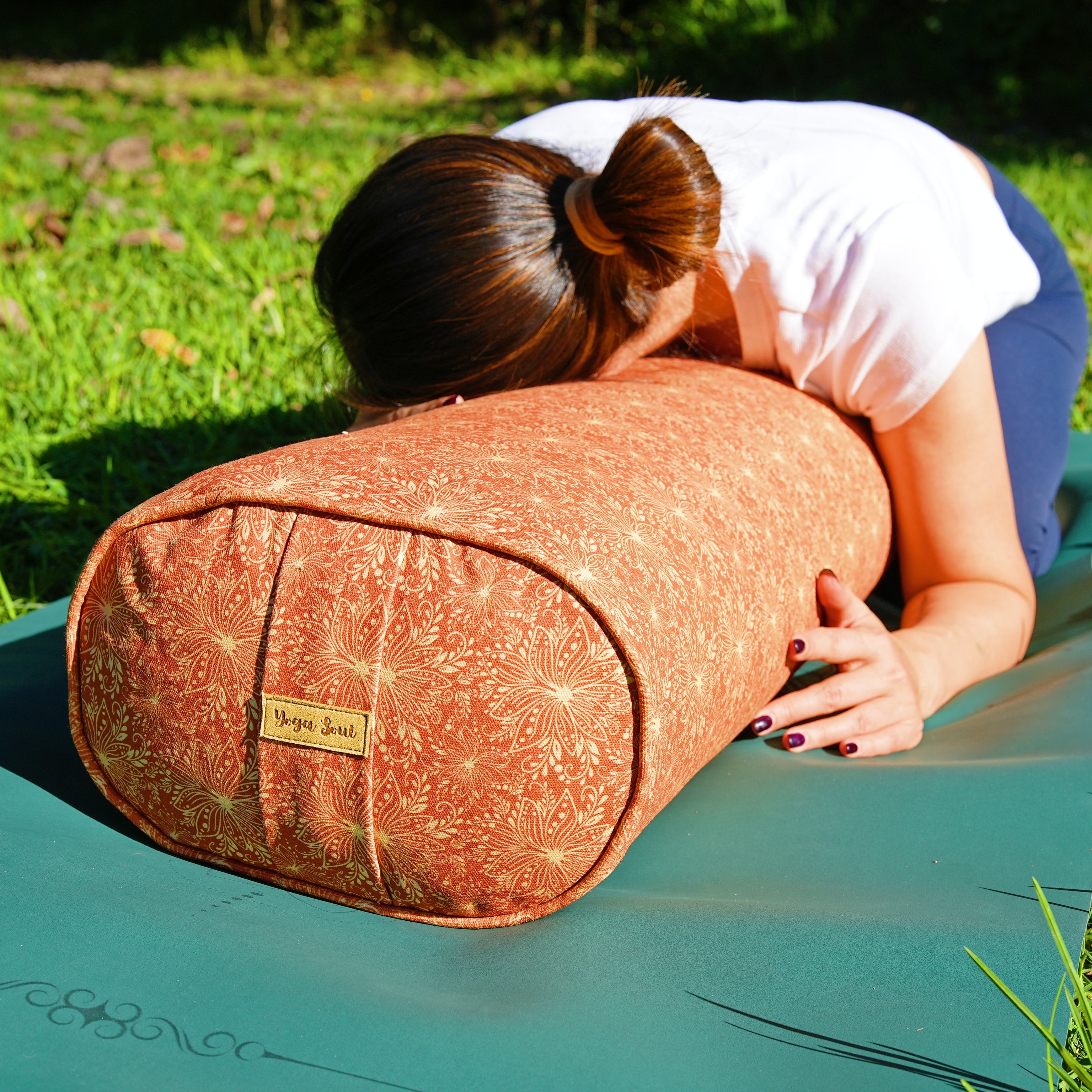 Oval Yoga Bolster | Sattva Lotus | Bhumi