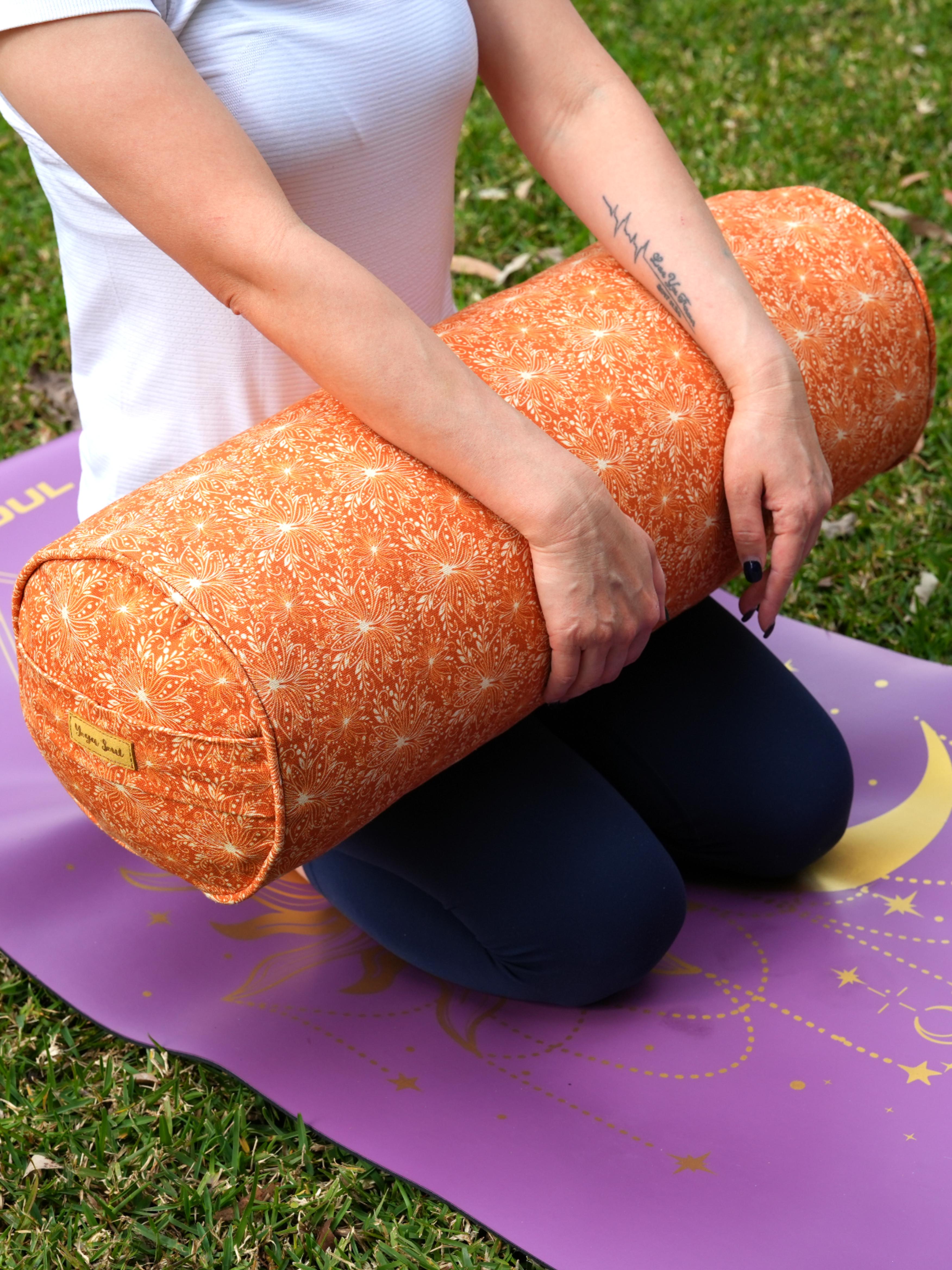 Round Yoga Bolster | Lotus | Earth