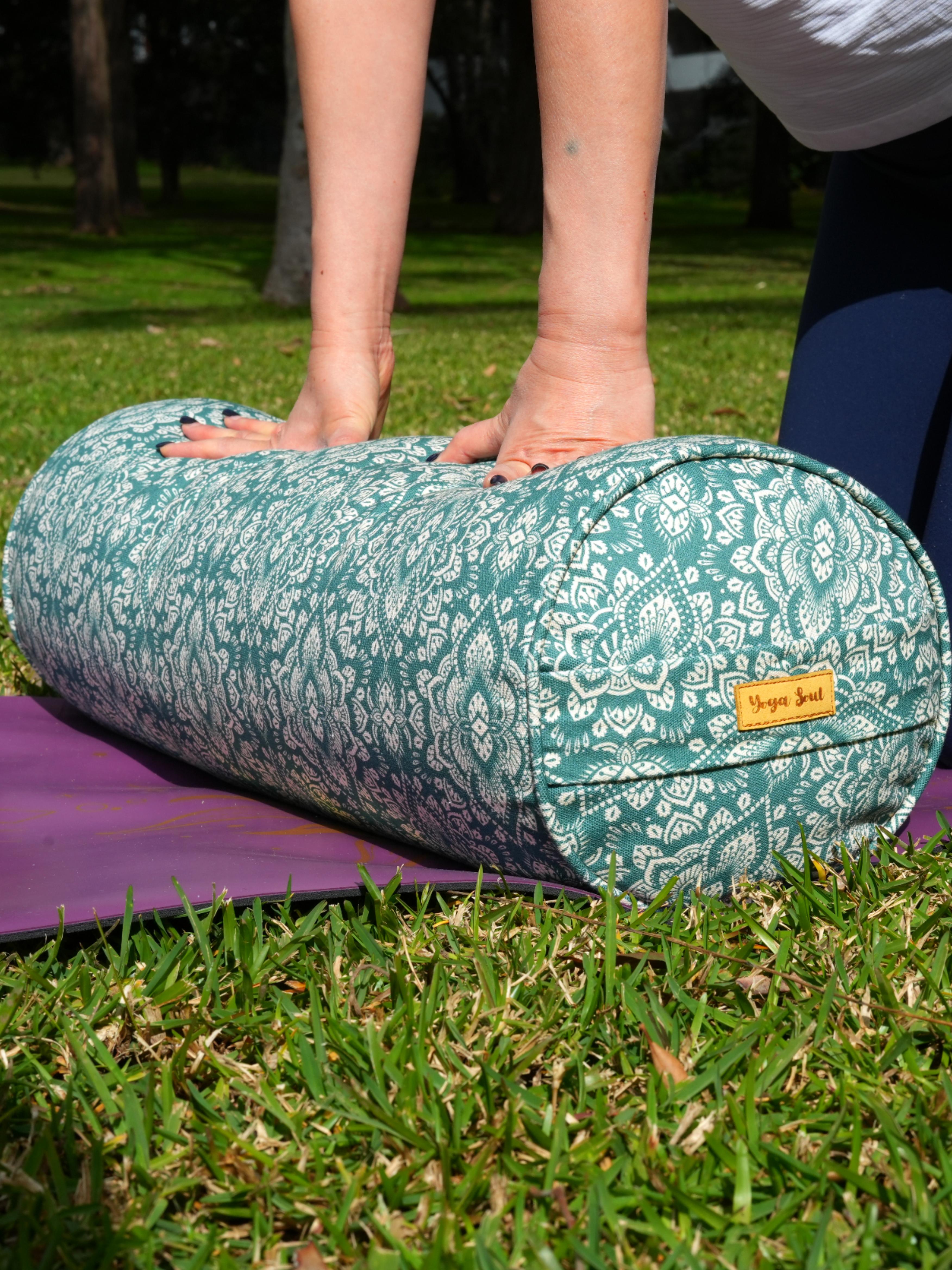 Round Yoga Bolster | Mandala | Sage