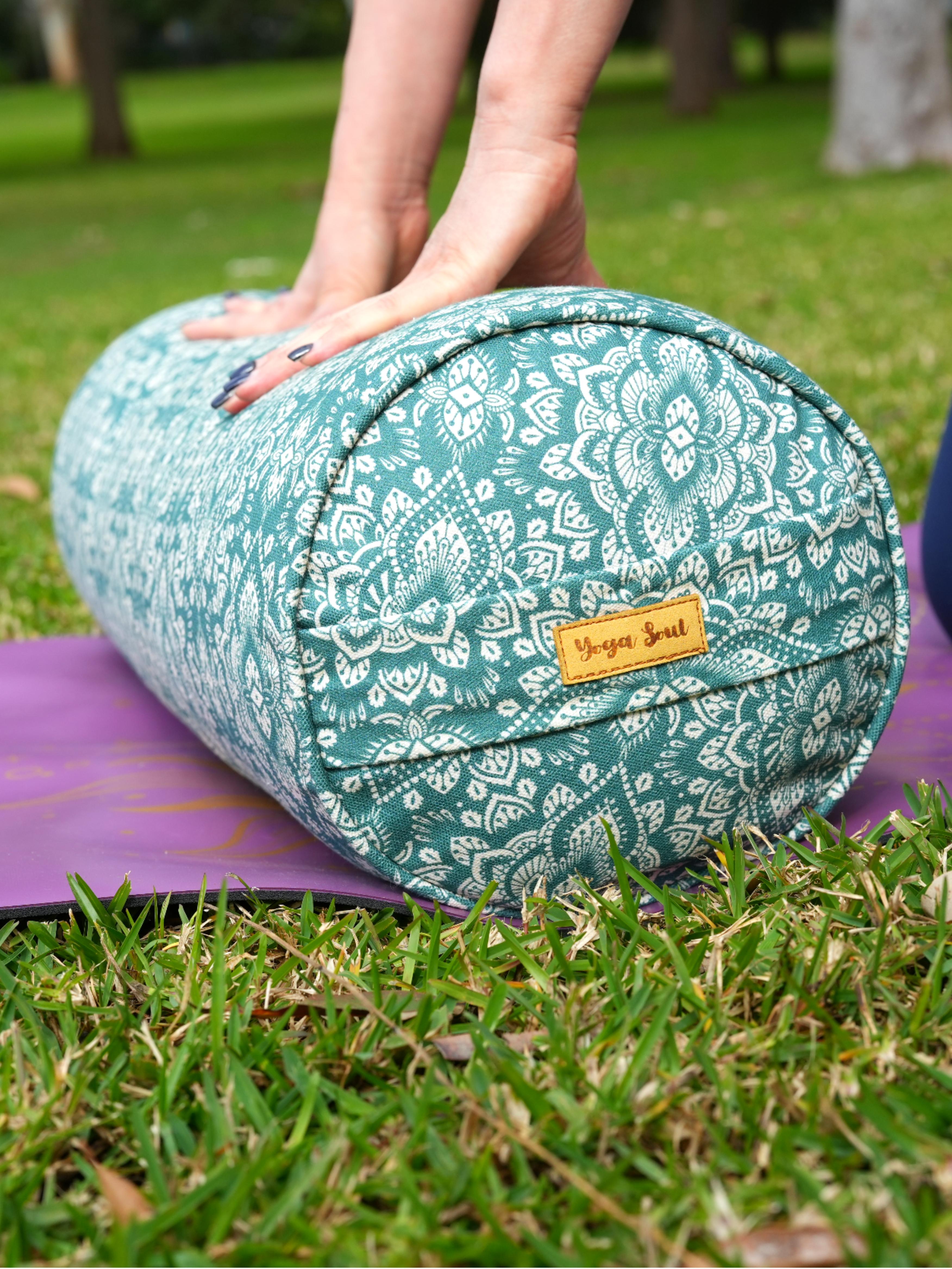 Round Yoga Bolster | Mandala | Sage