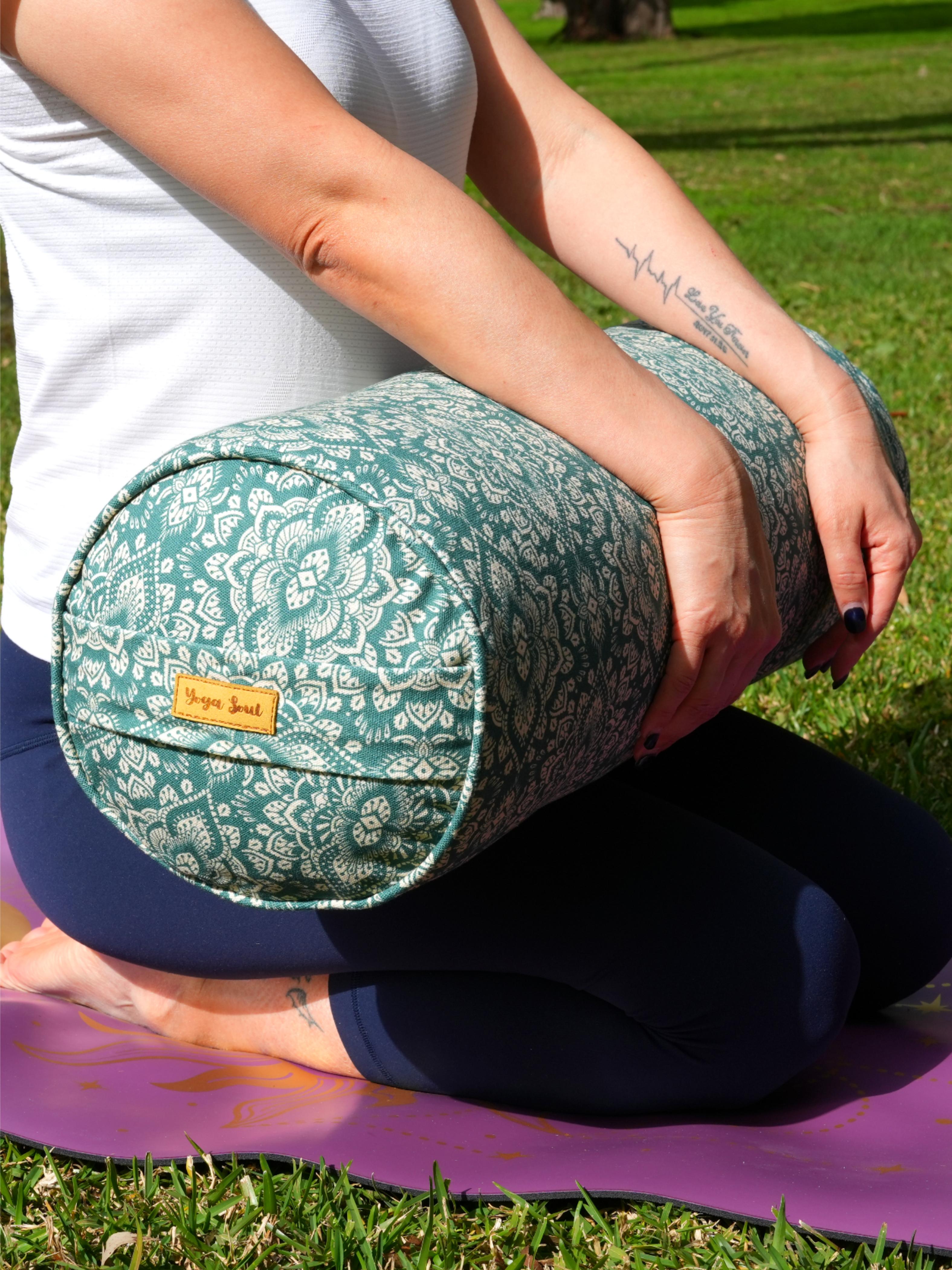Round Yoga Bolster | Mandala | Sage