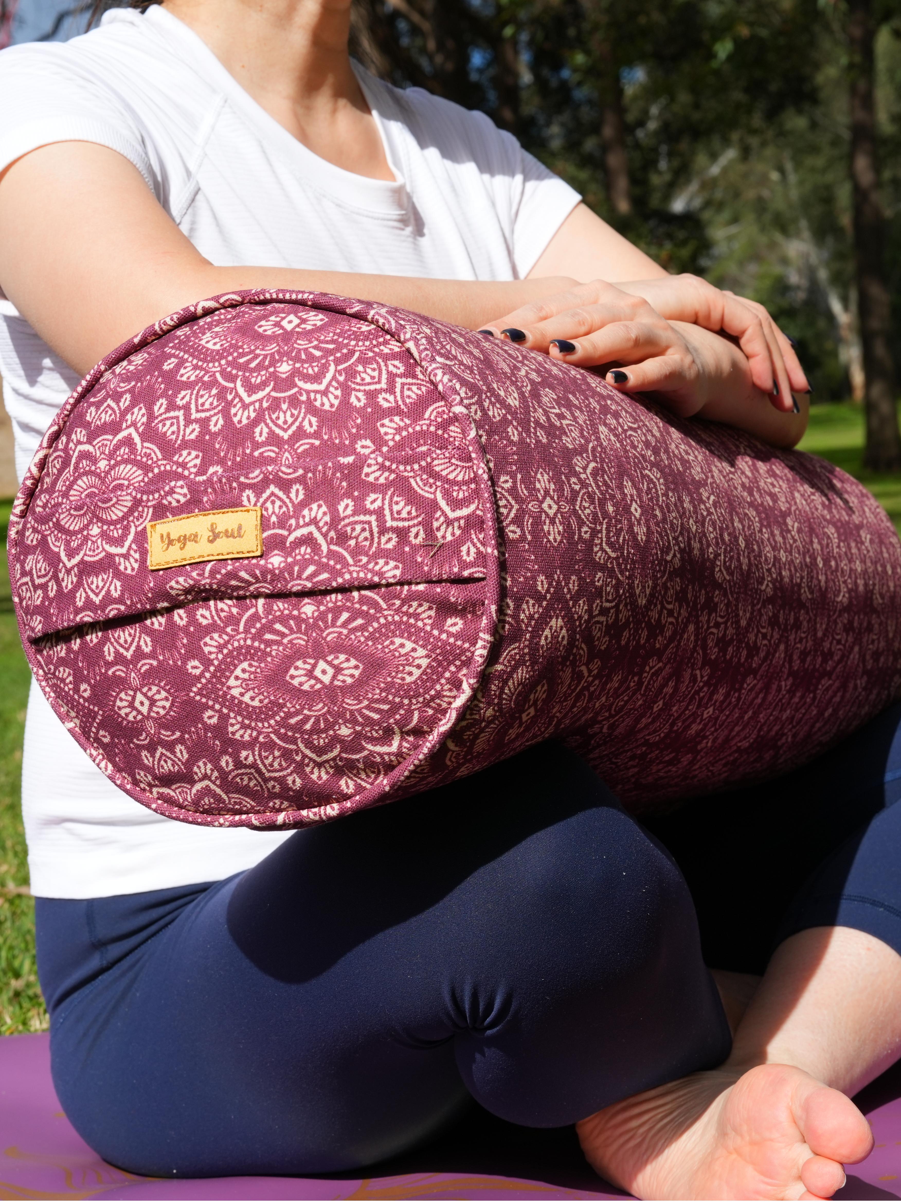 Round Yoga Bolster | Mandala | Amethyst