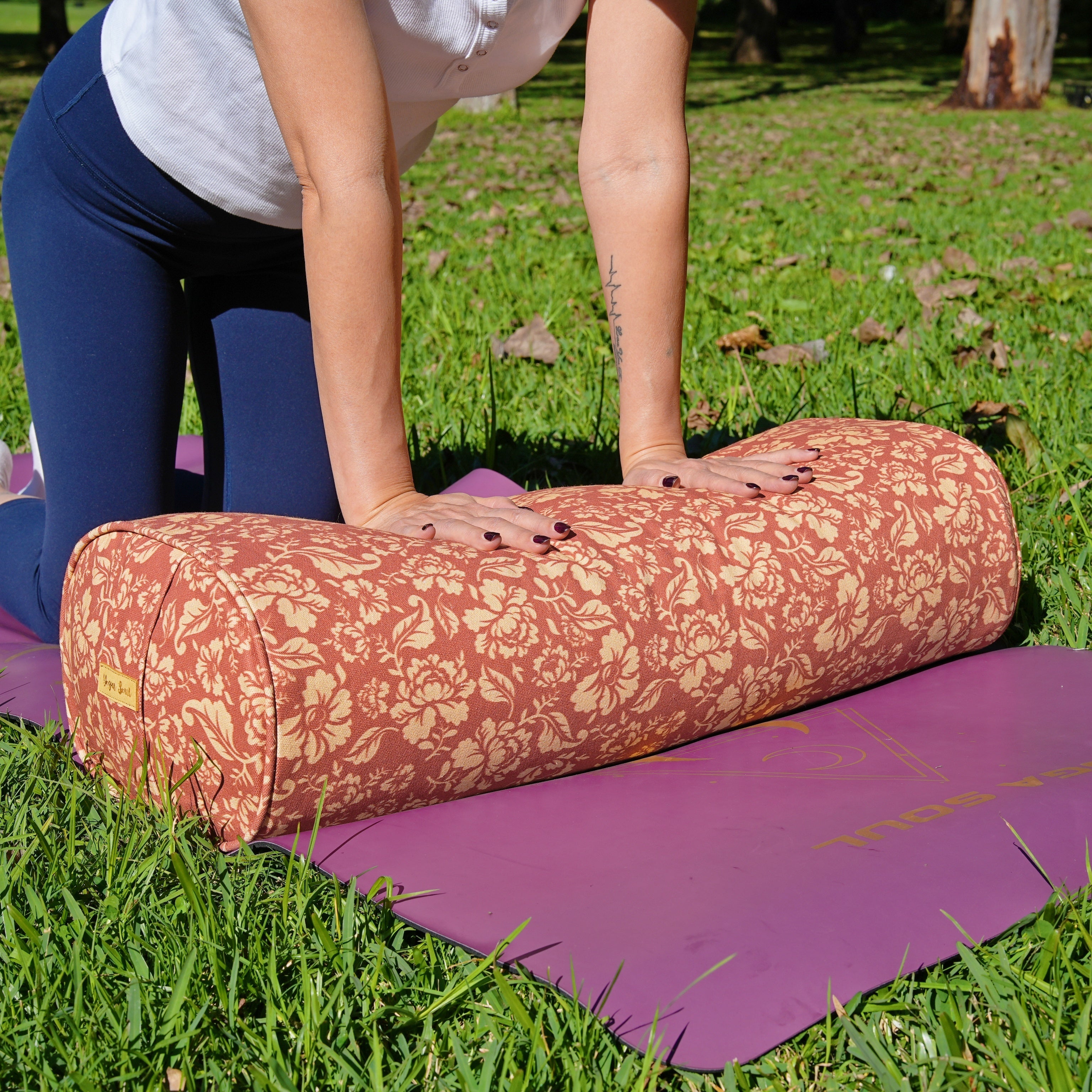 Oval Yoga Bolster | Ananda Rose | Earth
