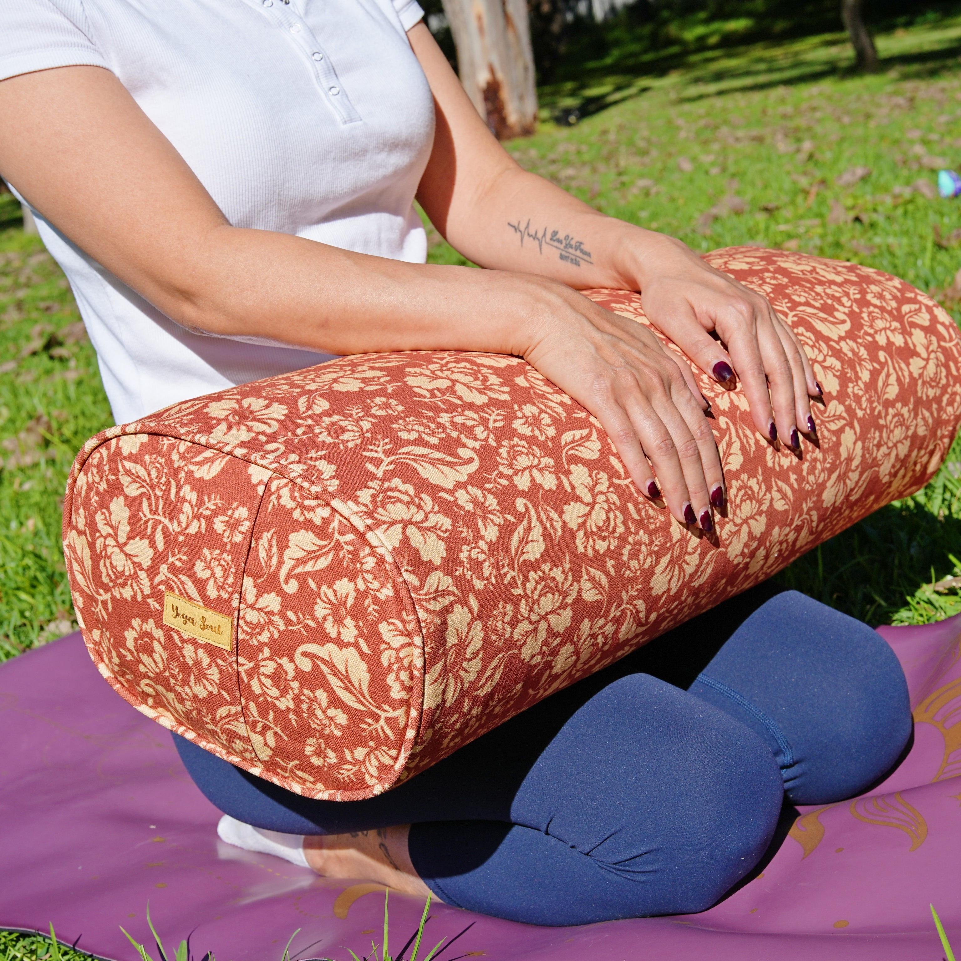 Oval Yoga Bolster | Ananda Rose | Earth