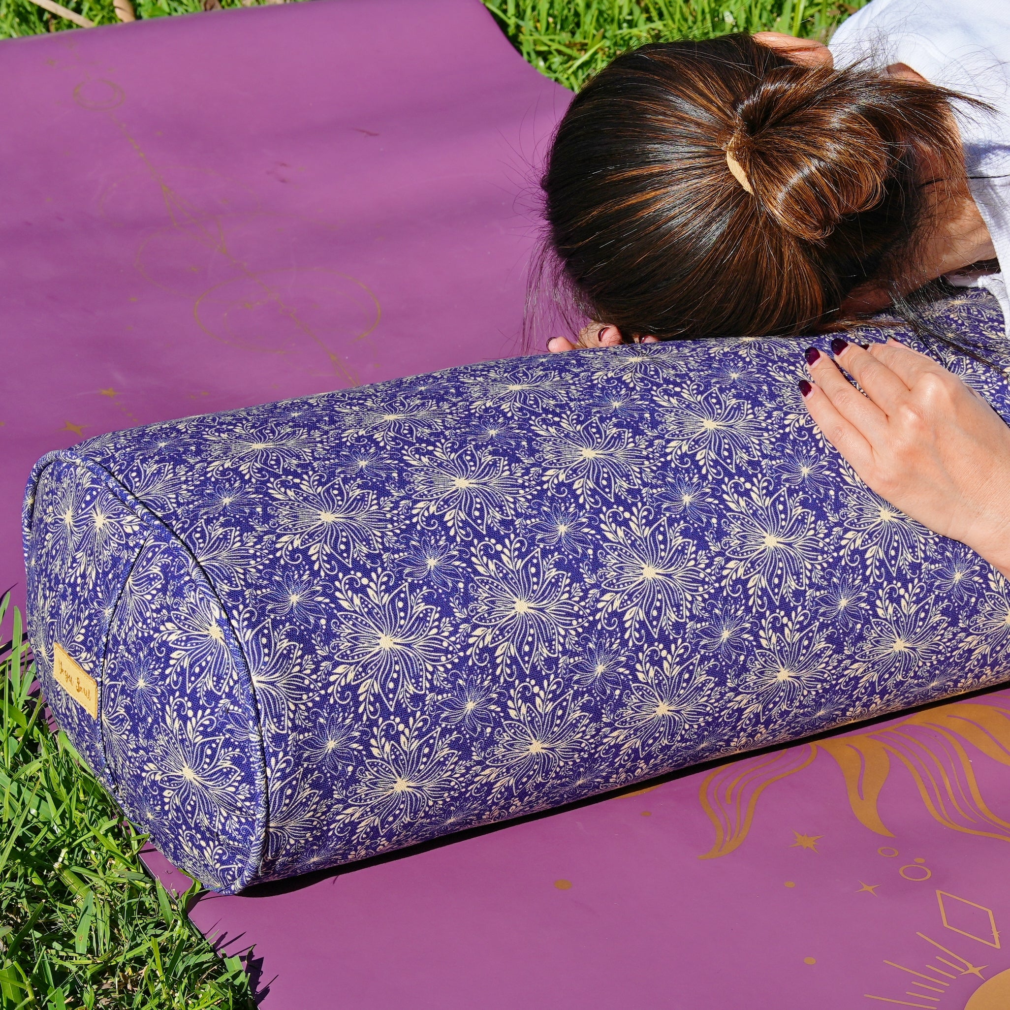 Oval Yoga Bolster | Sattva Lotus | Midnight