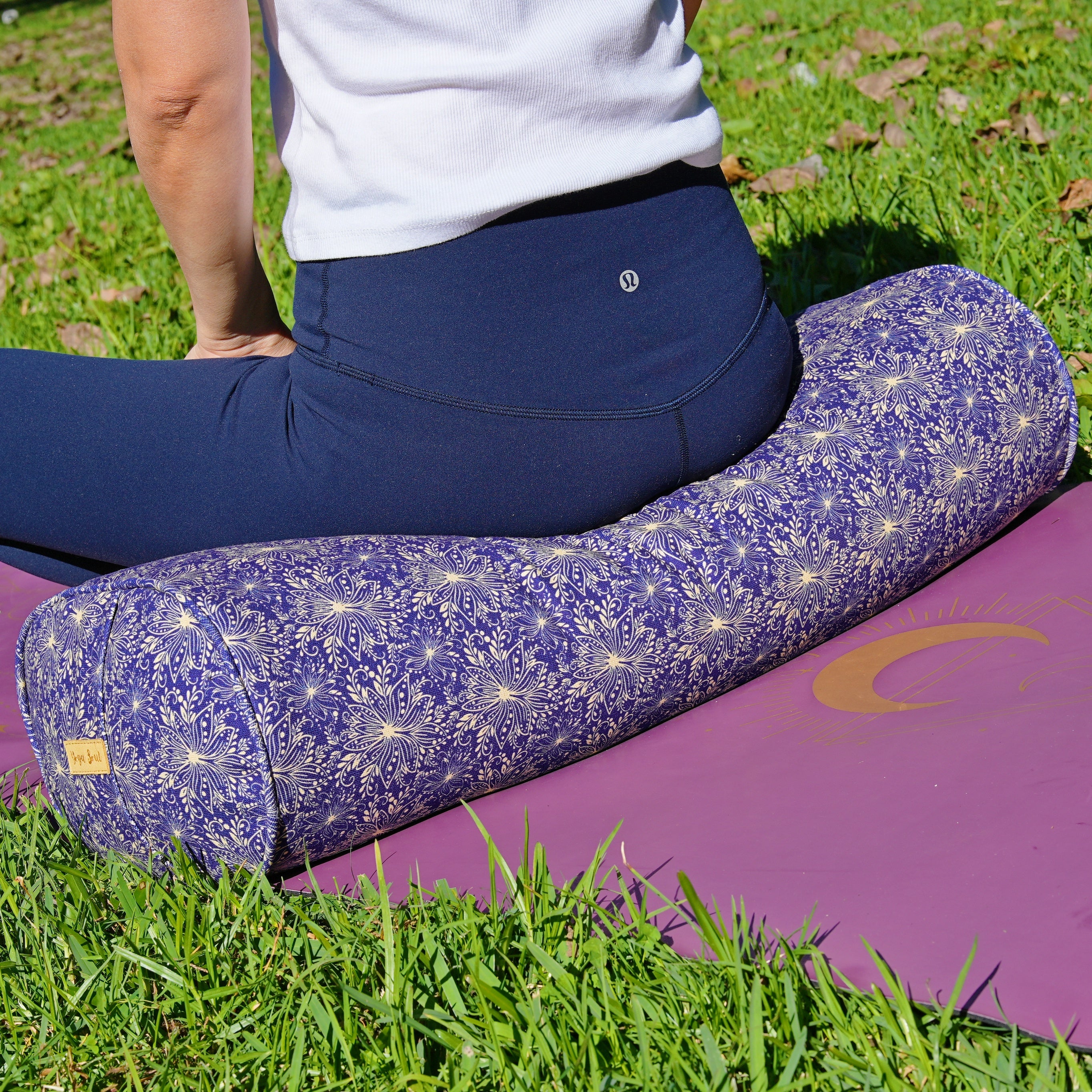 Oval Yoga Bolster | Sattva Lotus | Midnight