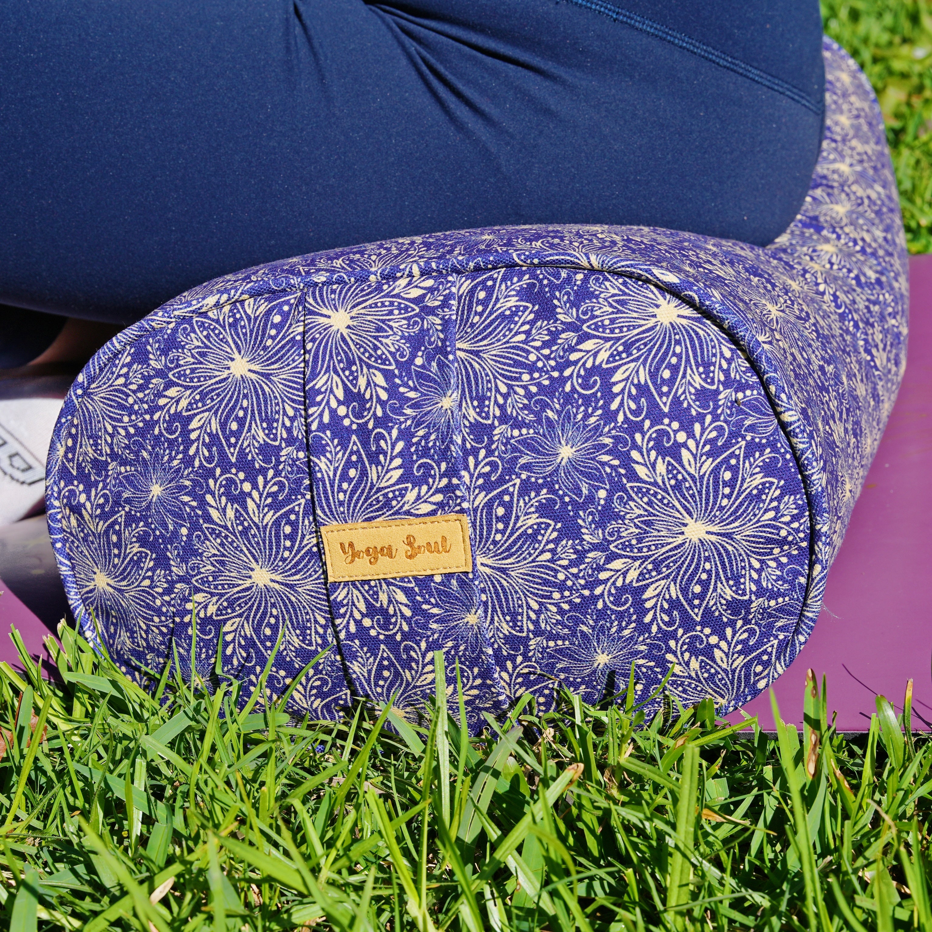 Oval Yoga Bolster | Sattva Lotus | Midnight