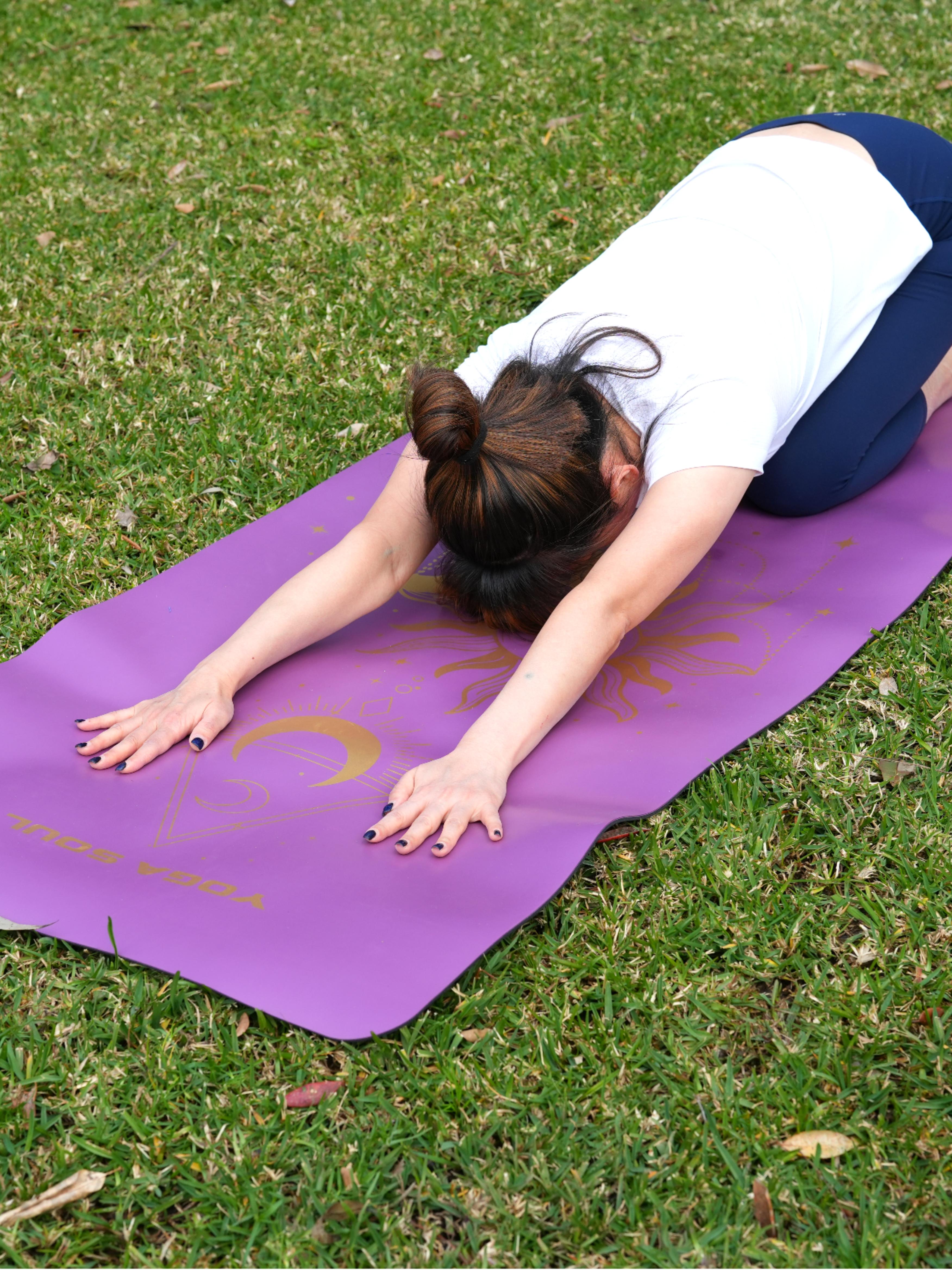 PowerPro Yoga Mat | Lavender + Strap