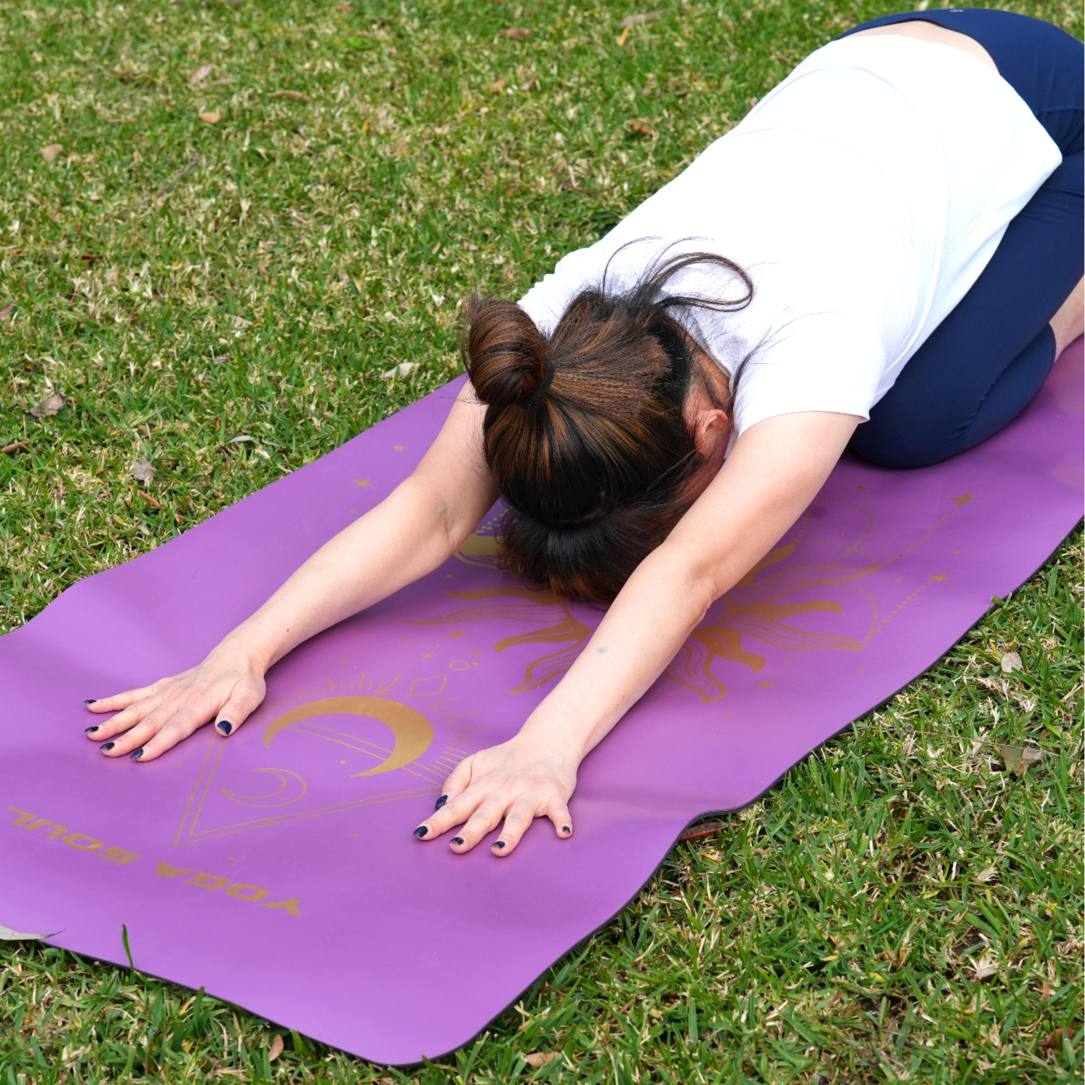 PowerPro Yoga Mat | Lavender + Strap