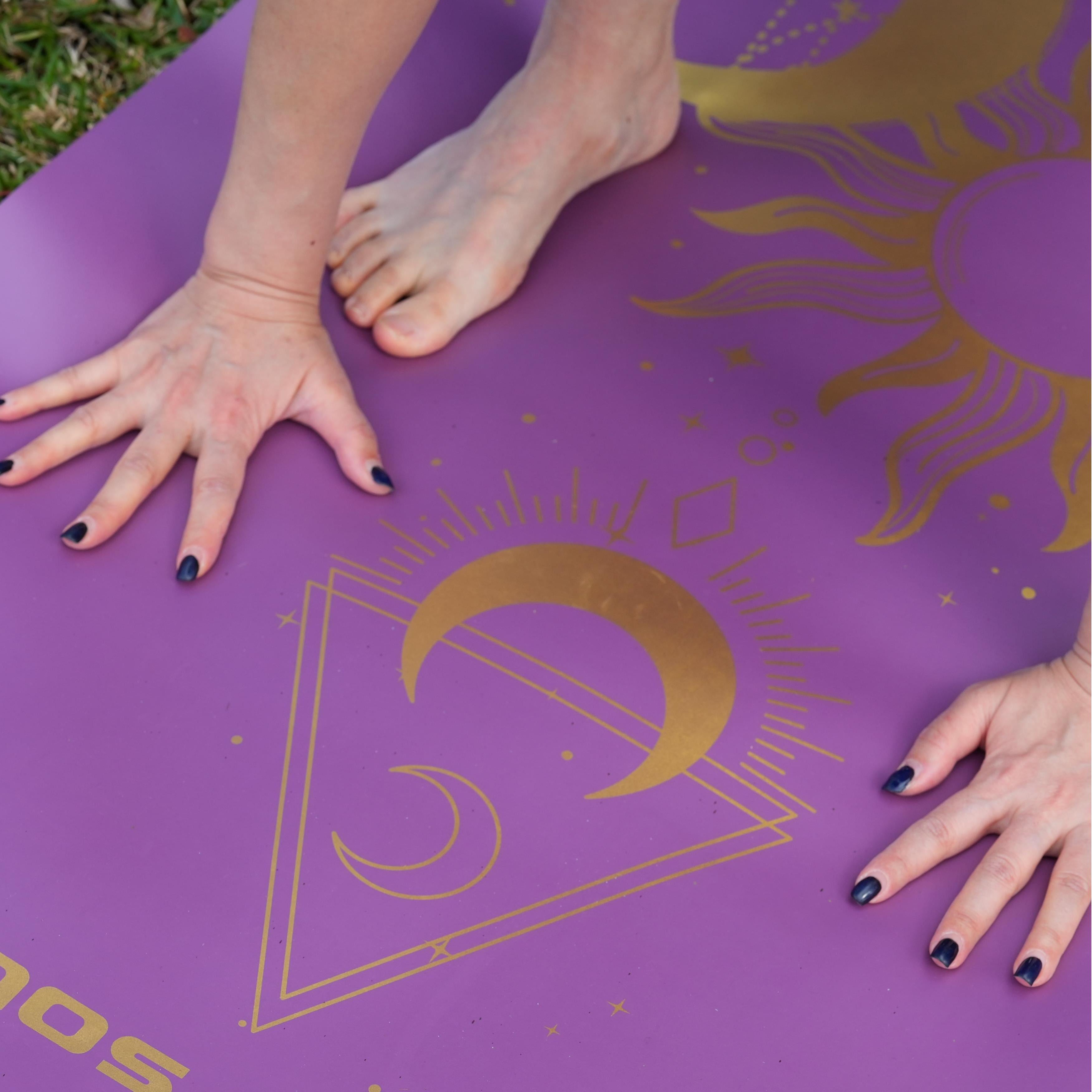 PowerPro Yoga Mat | Lavender + Strap