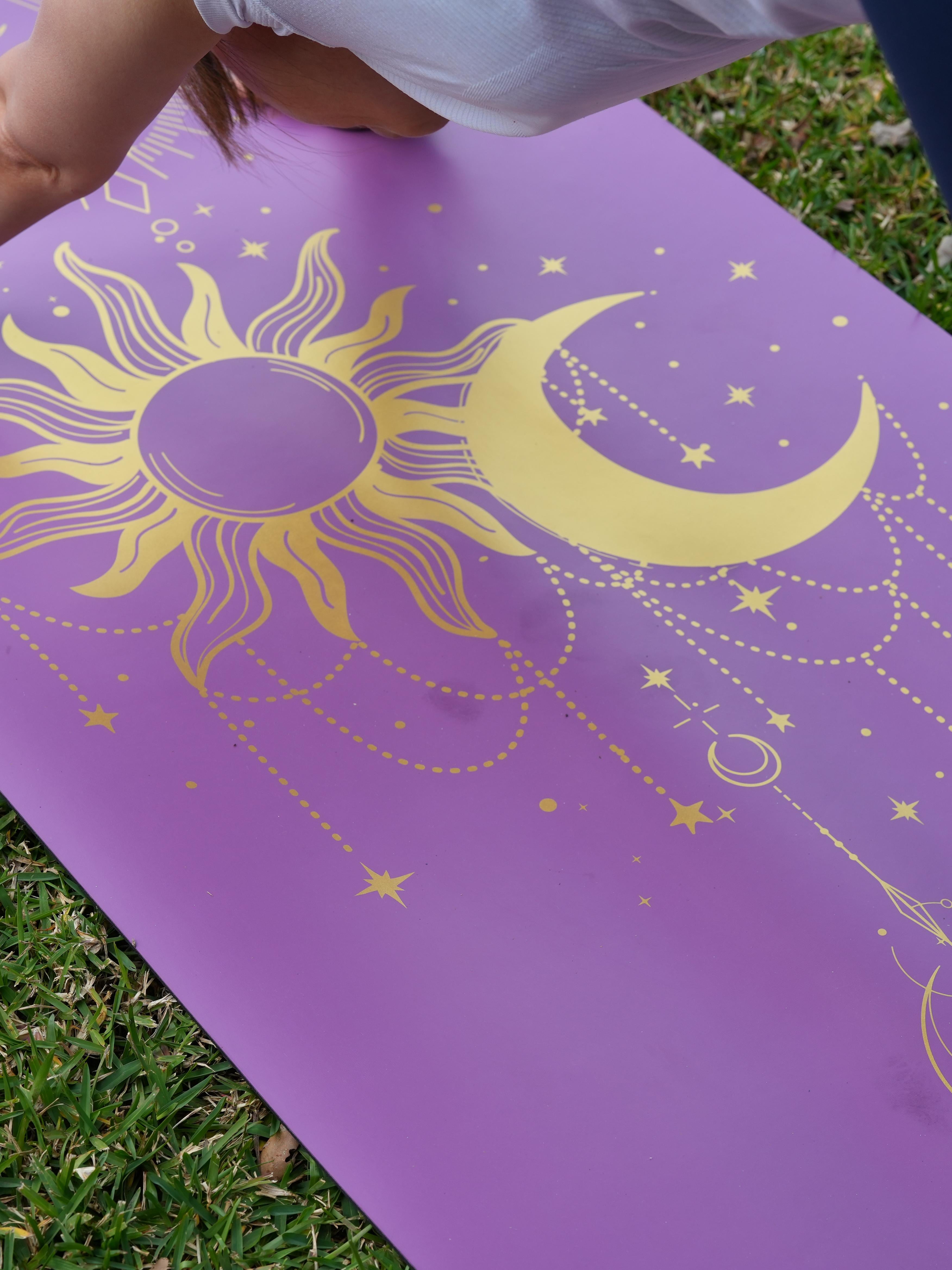 PowerPro Yoga Mat | Lavender + Strap