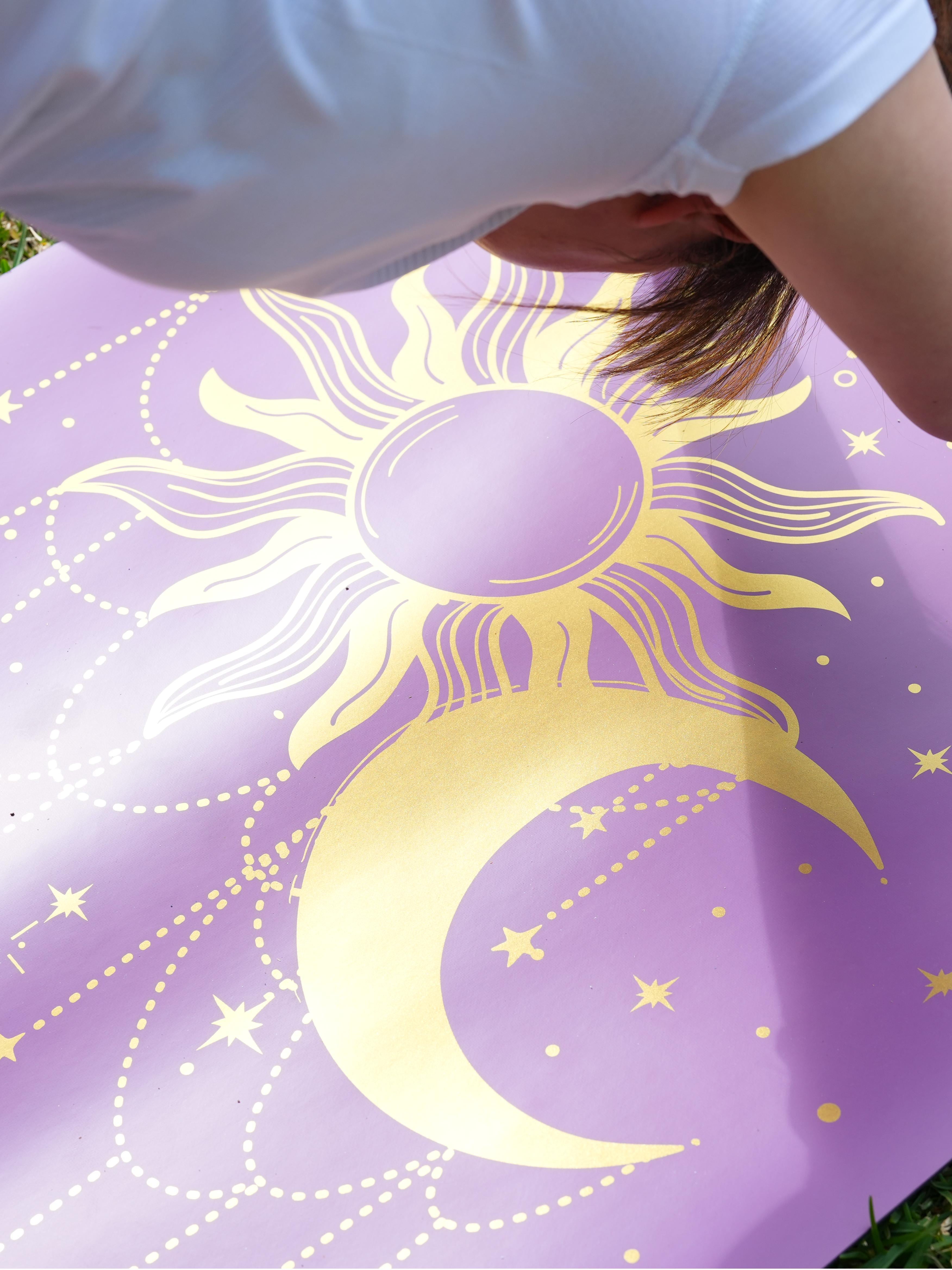 PowerPro Yoga Mat | Lavender + Strap