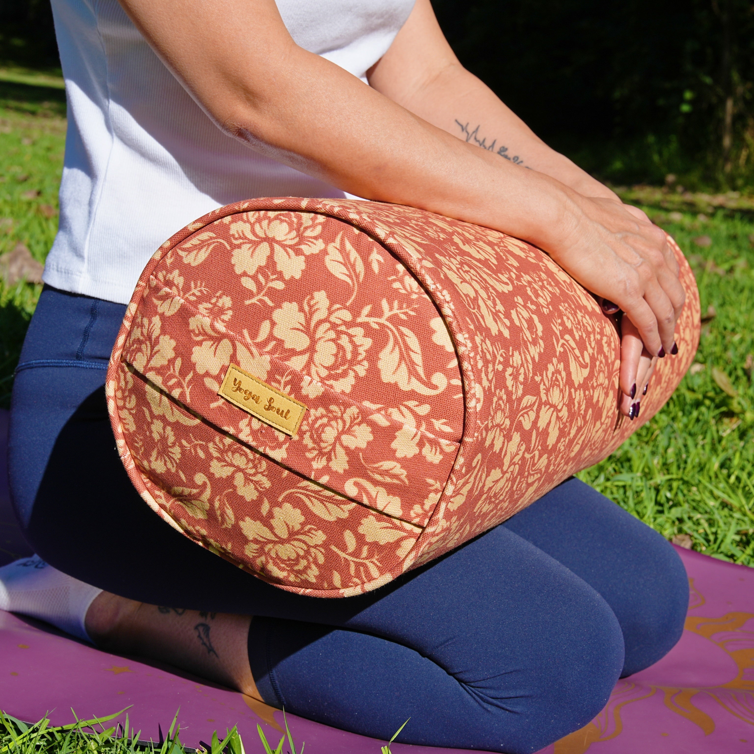 Round Yoga Bolster | Ananda Rose | Earth