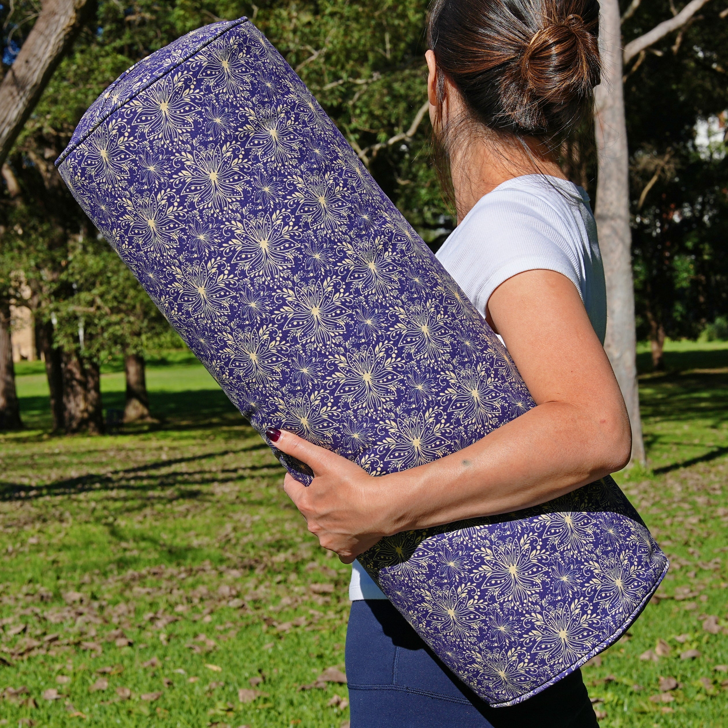 Round Yoga Bolster | Sattva Lotus | Midnight