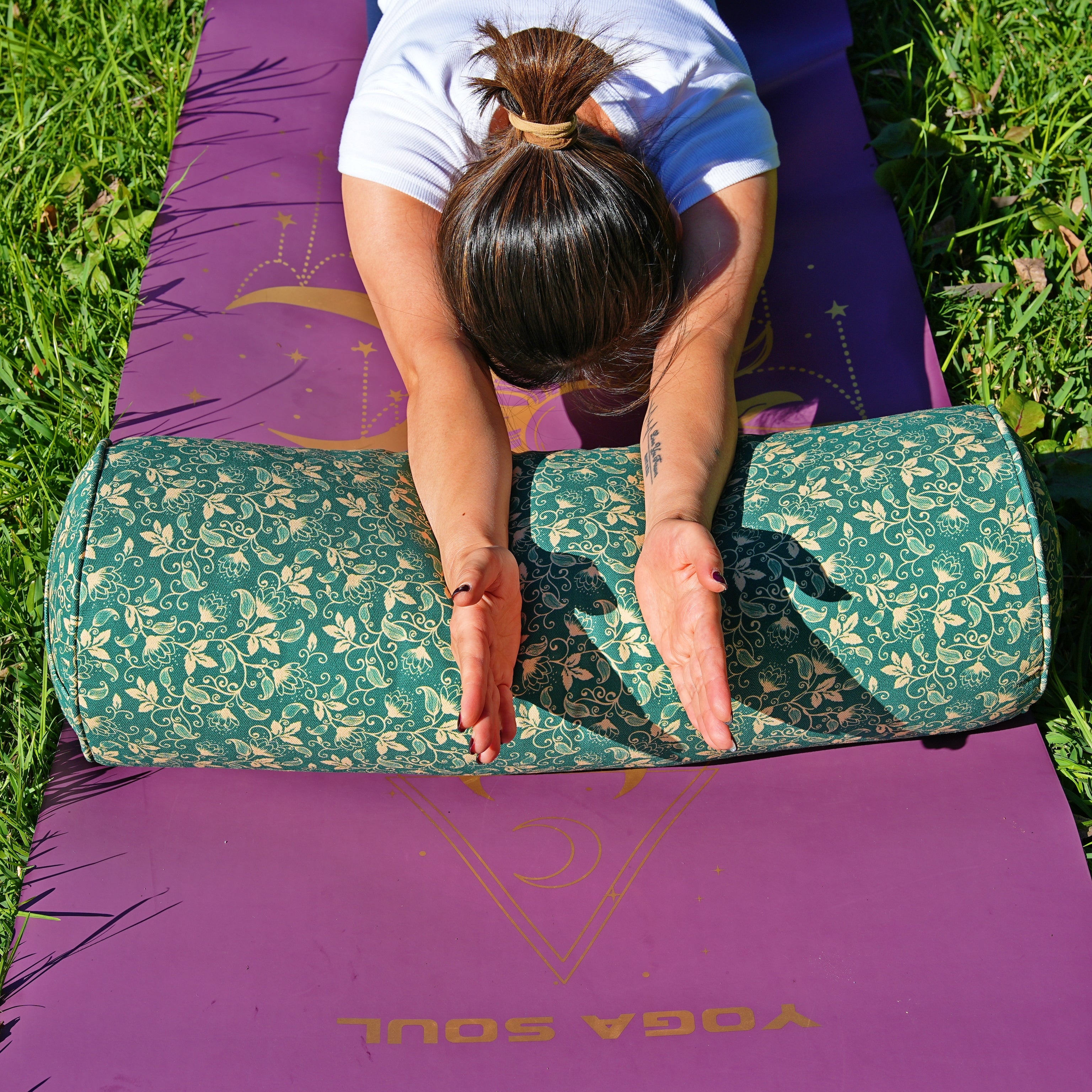 Round Yoga Bolster | Shanti Lotus| Forrest