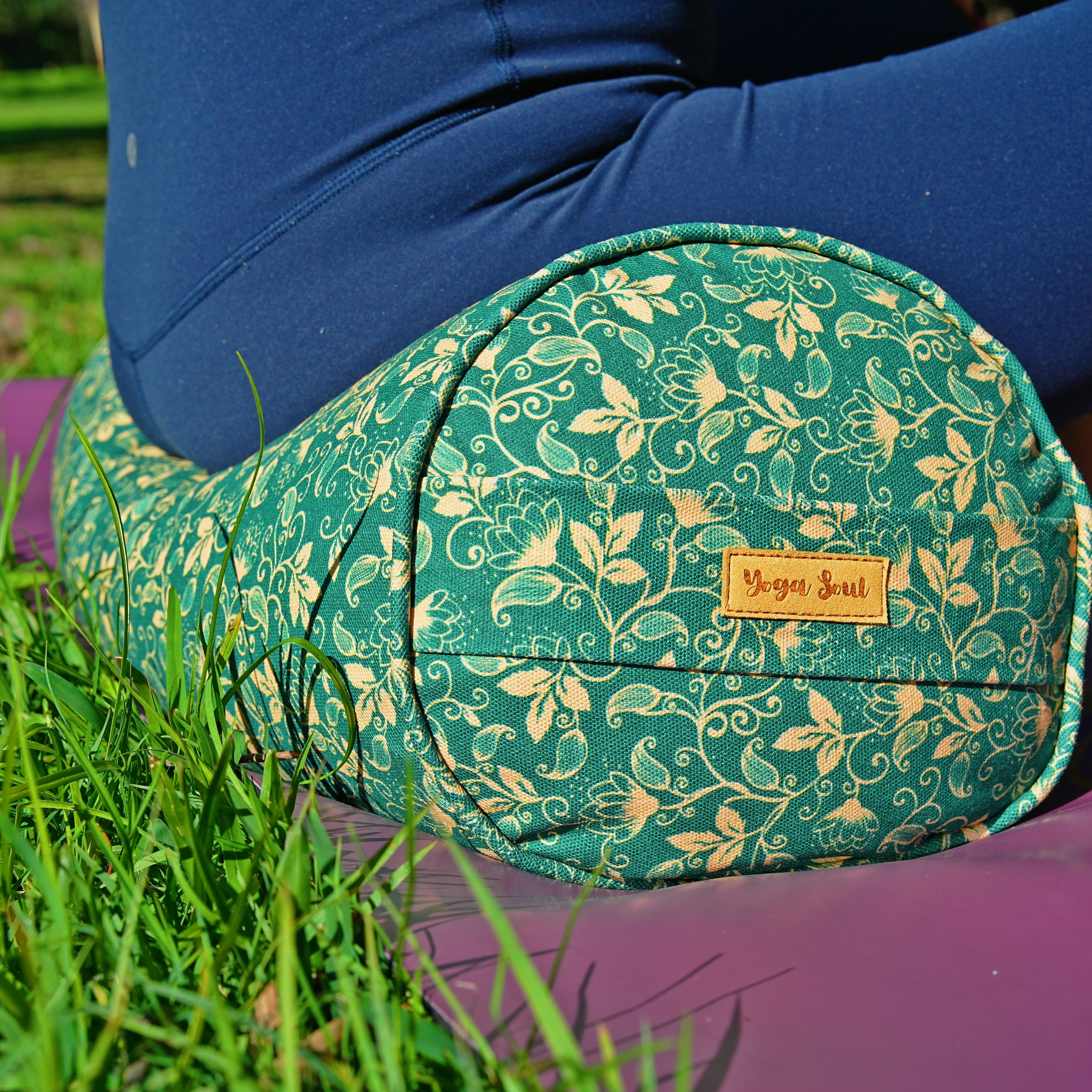 Round Yoga Bolster | Shanti Lotus| Forrest