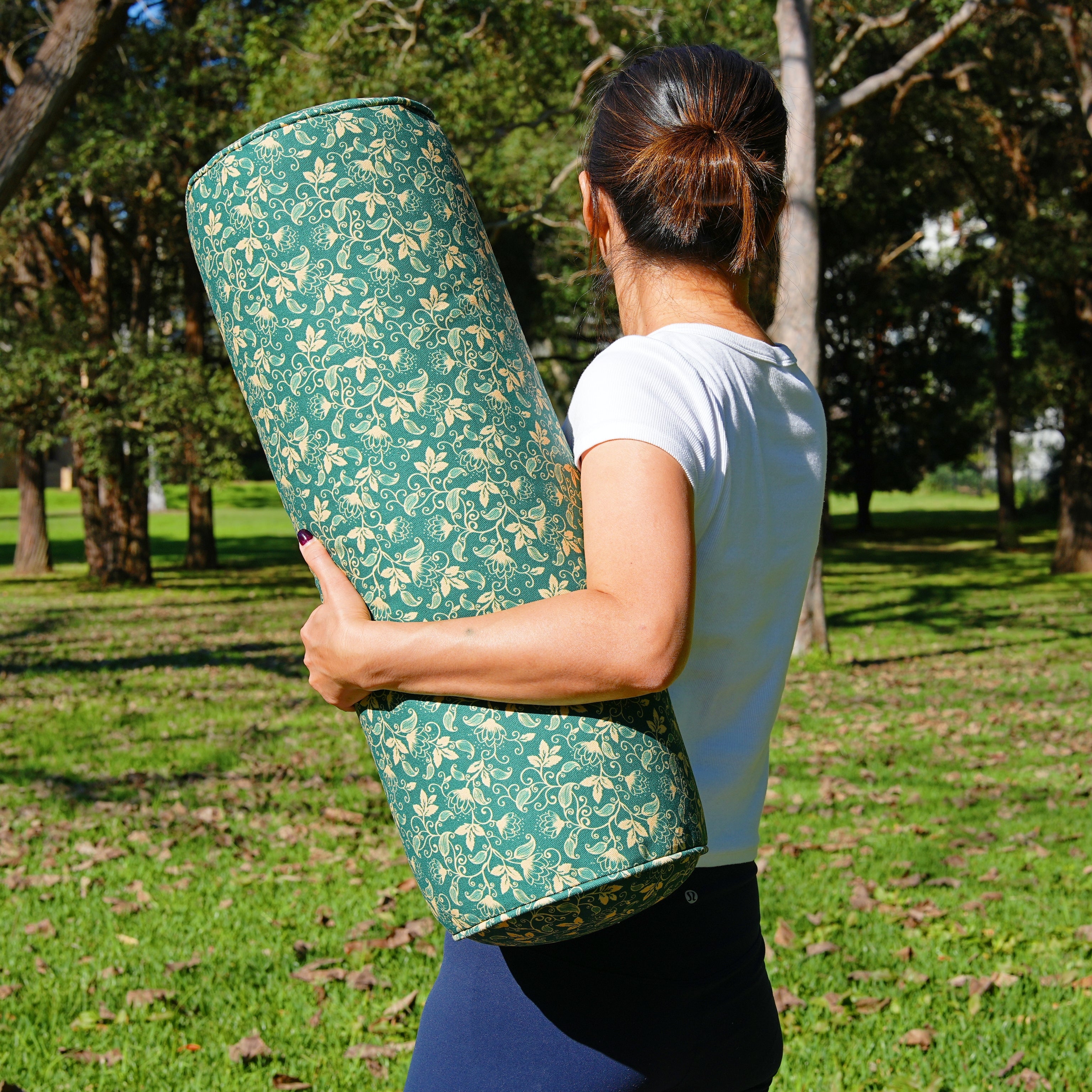 Round Yoga Bolster | Shanti Lotus| Forrest