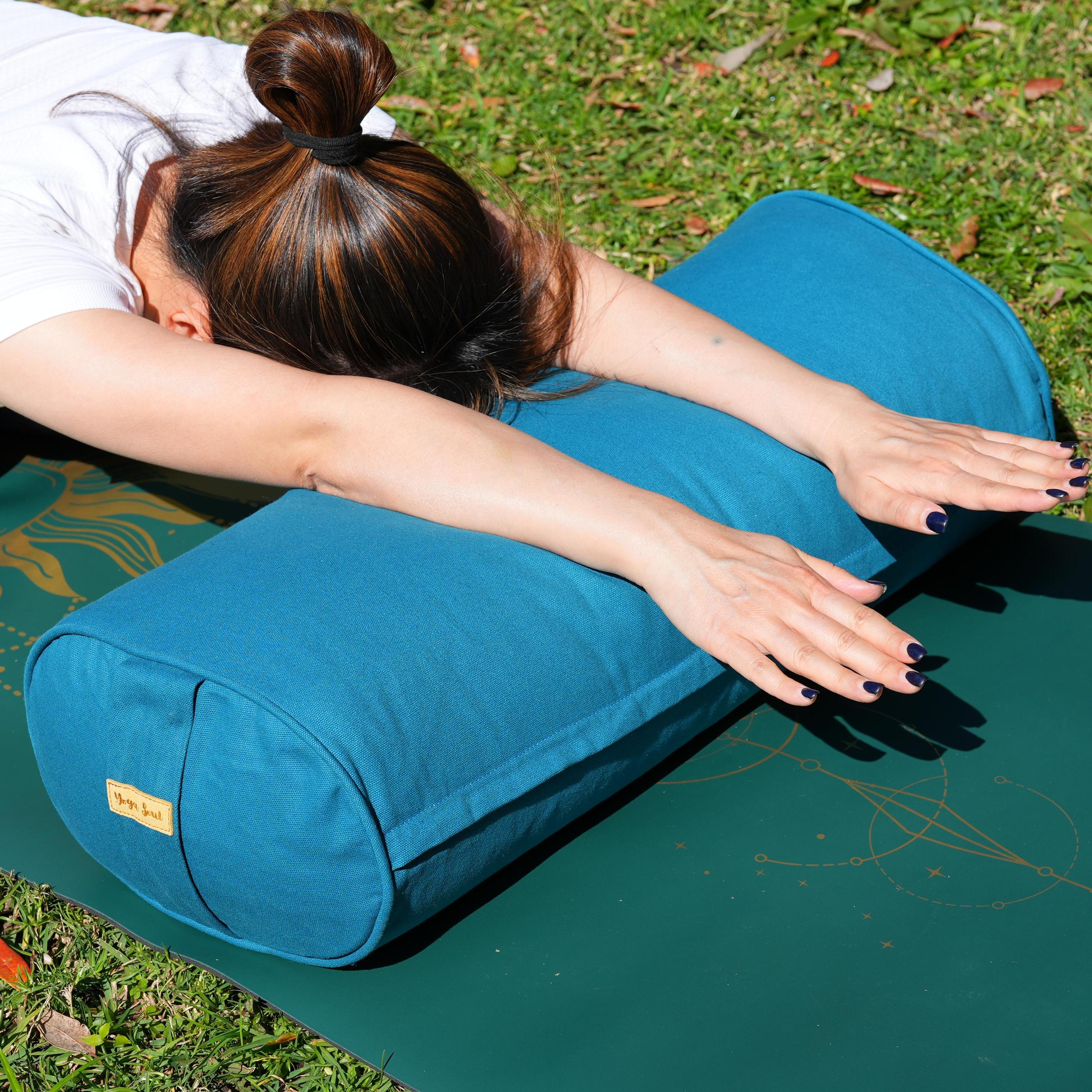 Oval Yoga Bolster | Pure | Teal