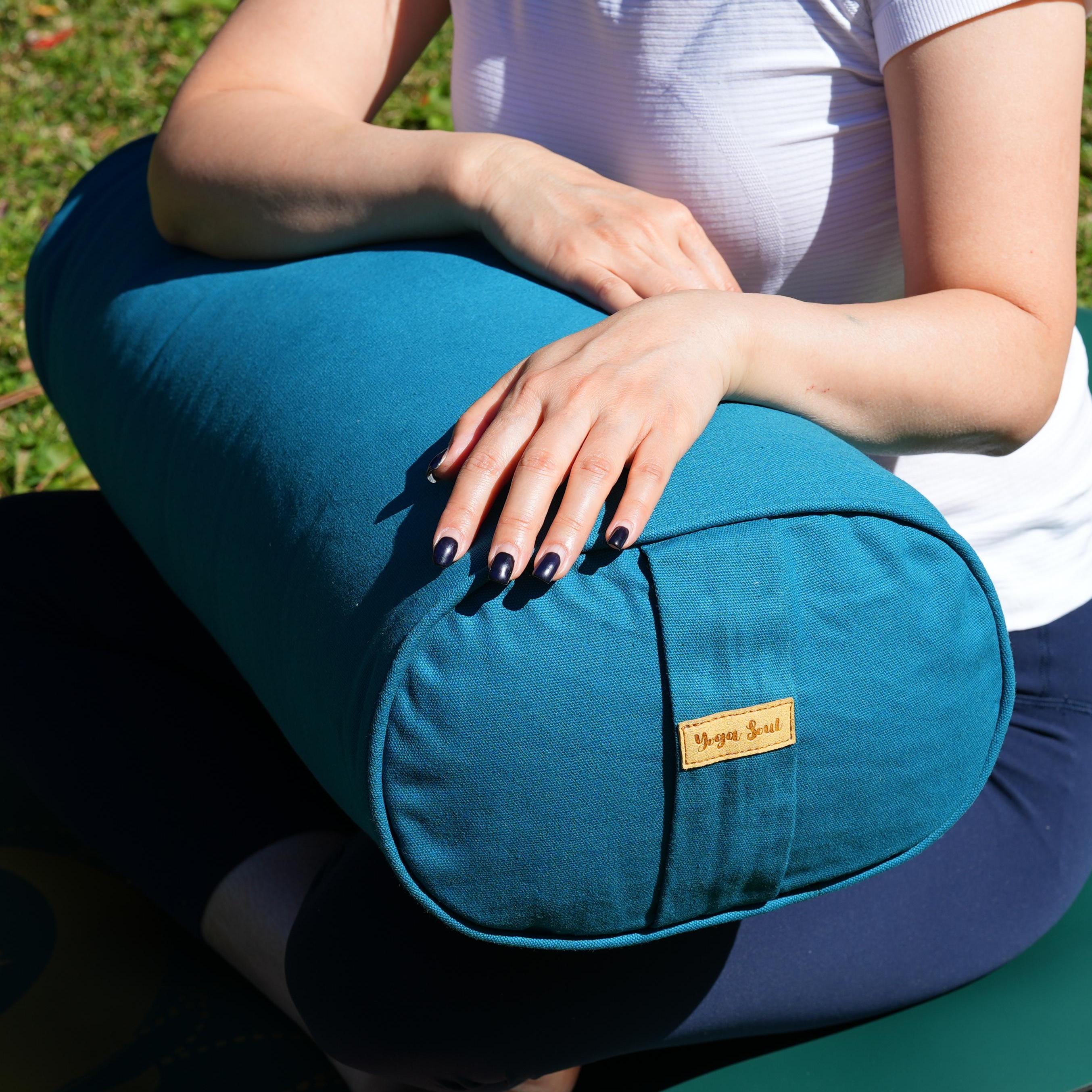 Oval Yoga Bolster | Pure | Teal