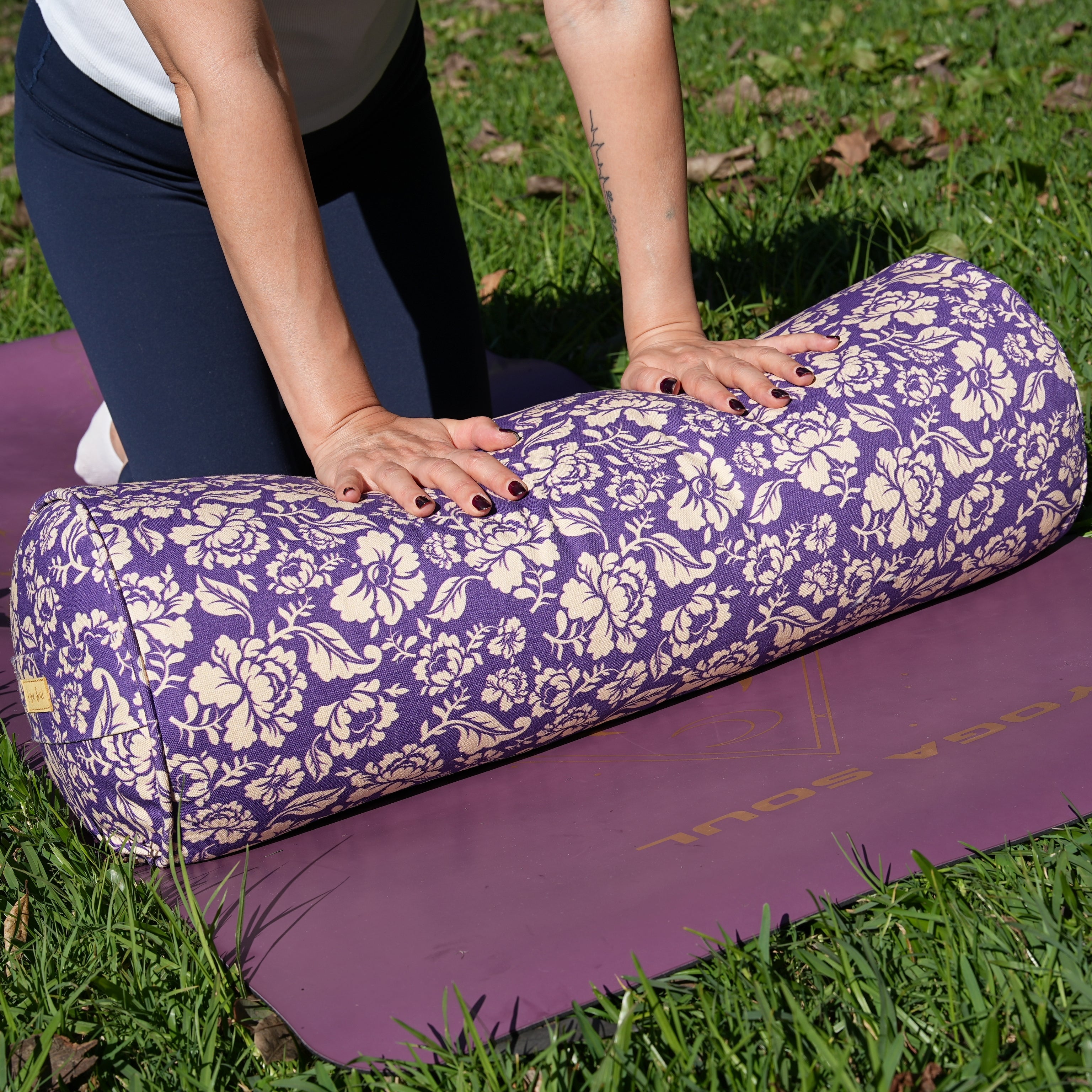 Round Yoga Bolster | Ananda Rose | Mystic Violet