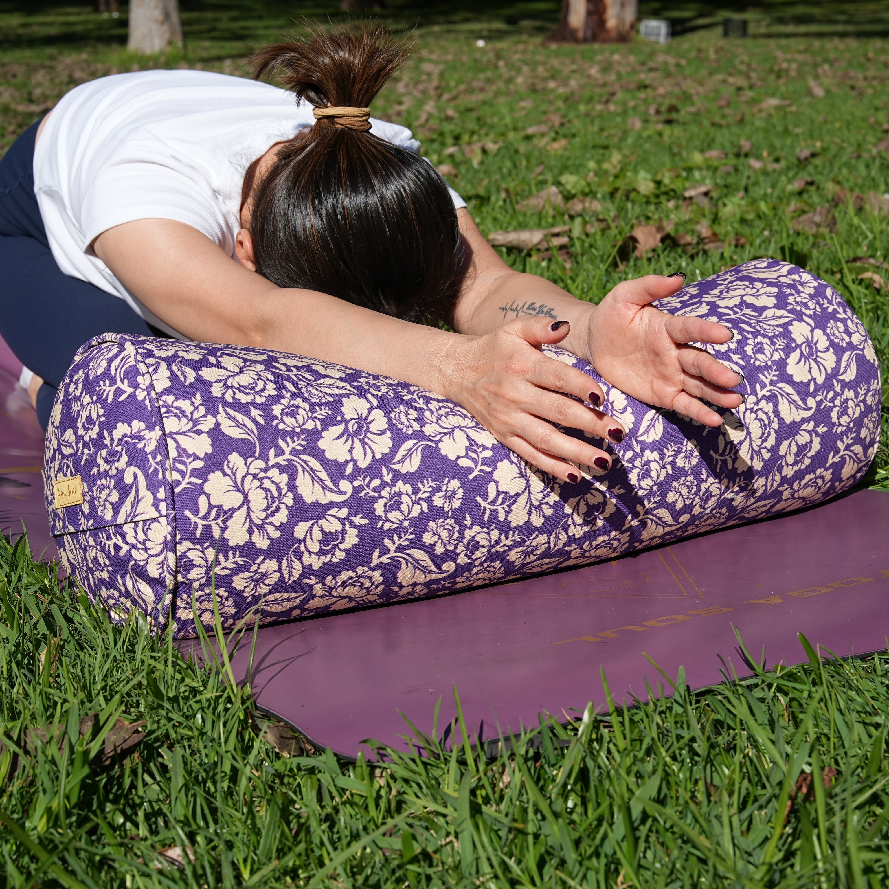 Round Yoga Bolster | Ananda Rose | Mystic Violet