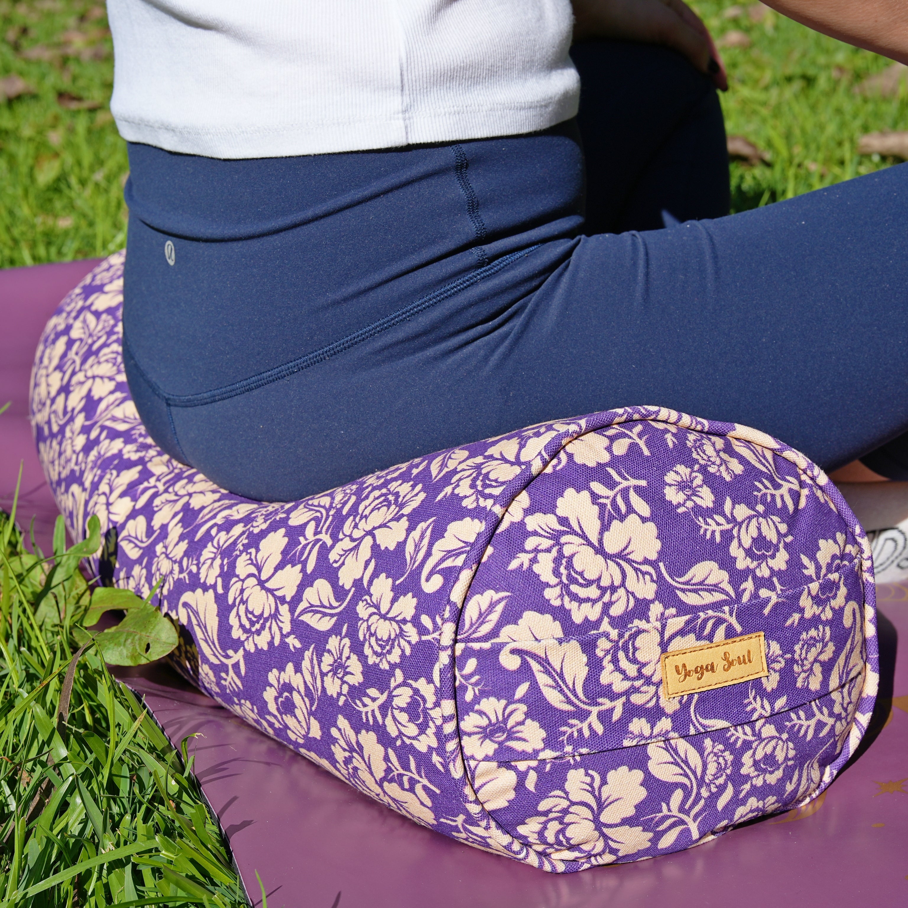 Round Yoga Bolster | Ananda Rose | Mystic Violet