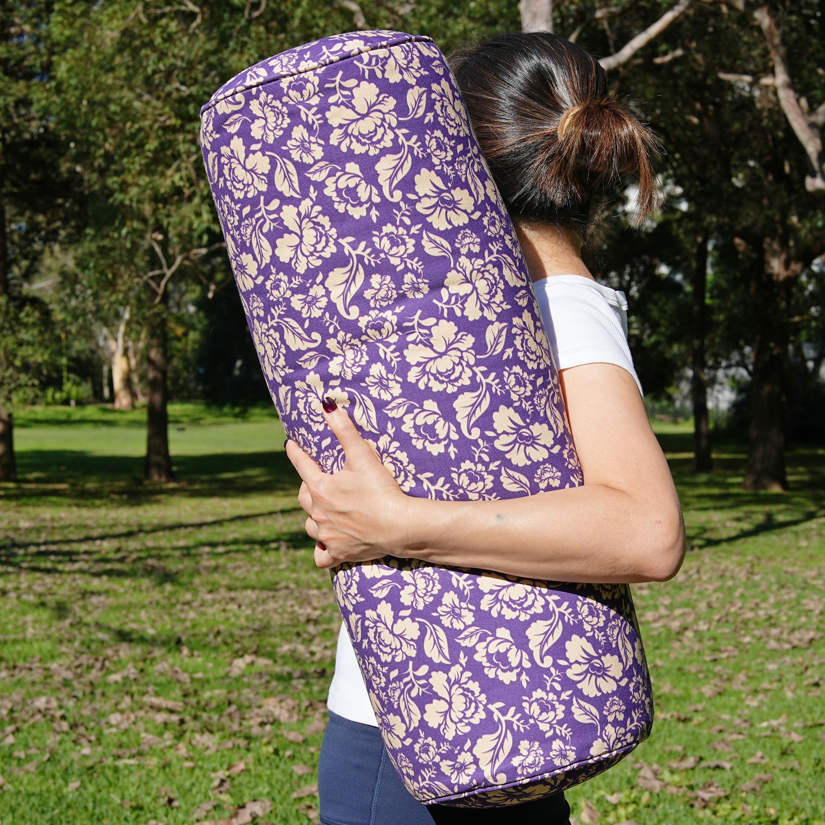 Round Yoga Bolster | Ananda Rose | Mystic Violet
