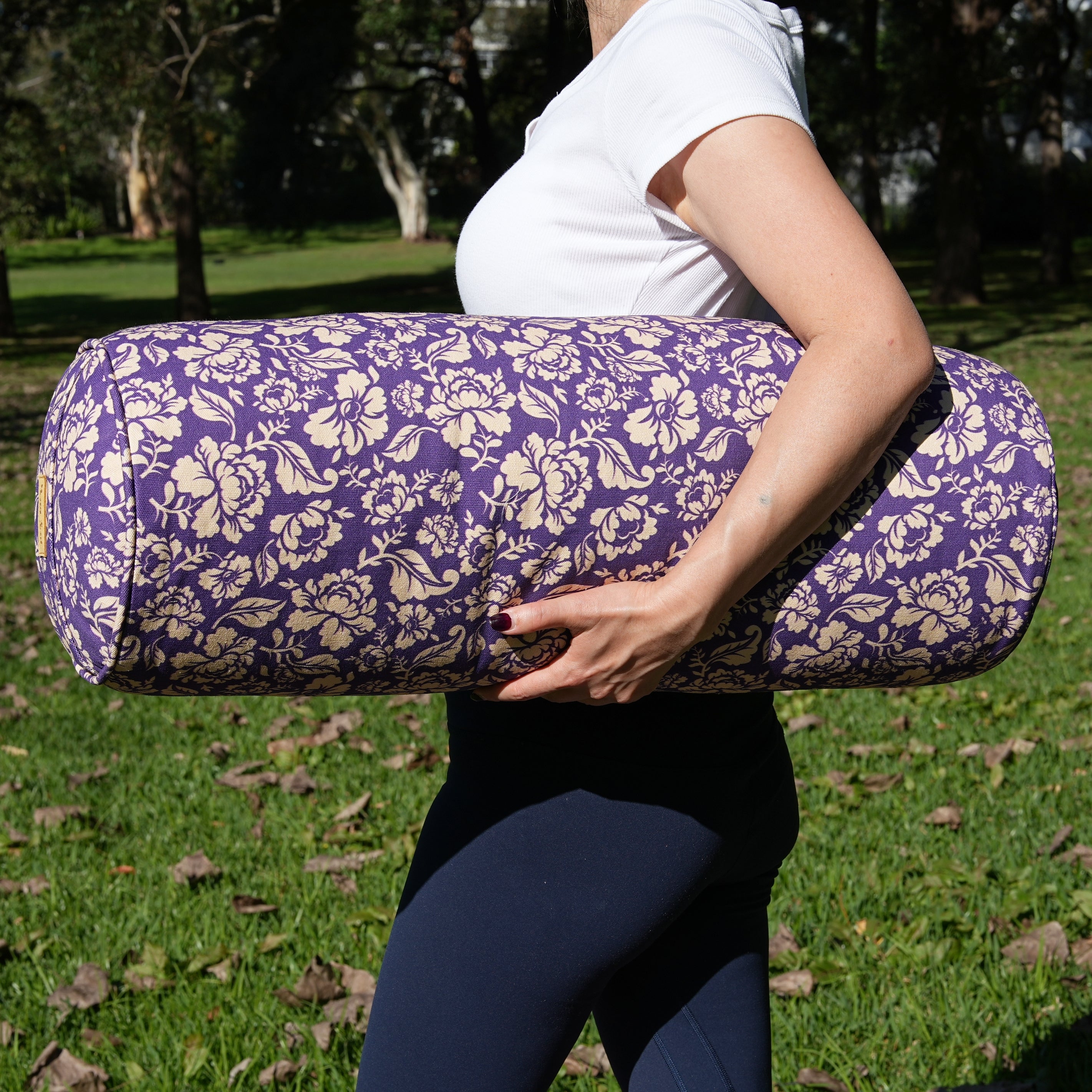 Round Yoga Bolster | Ananda Rose | Mystic Violet