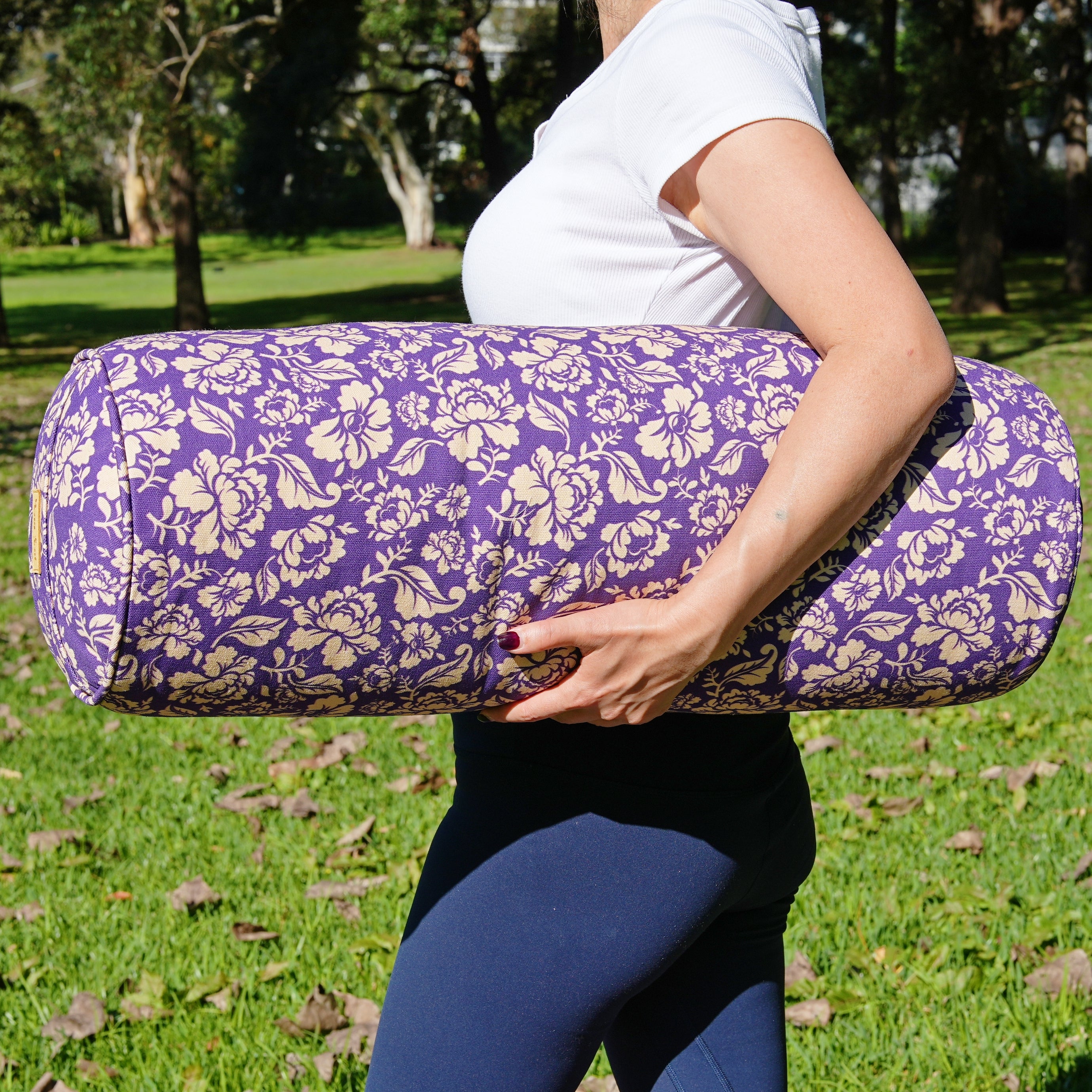 Round Yoga Bolster | Ananda Rose | Mystic Violet