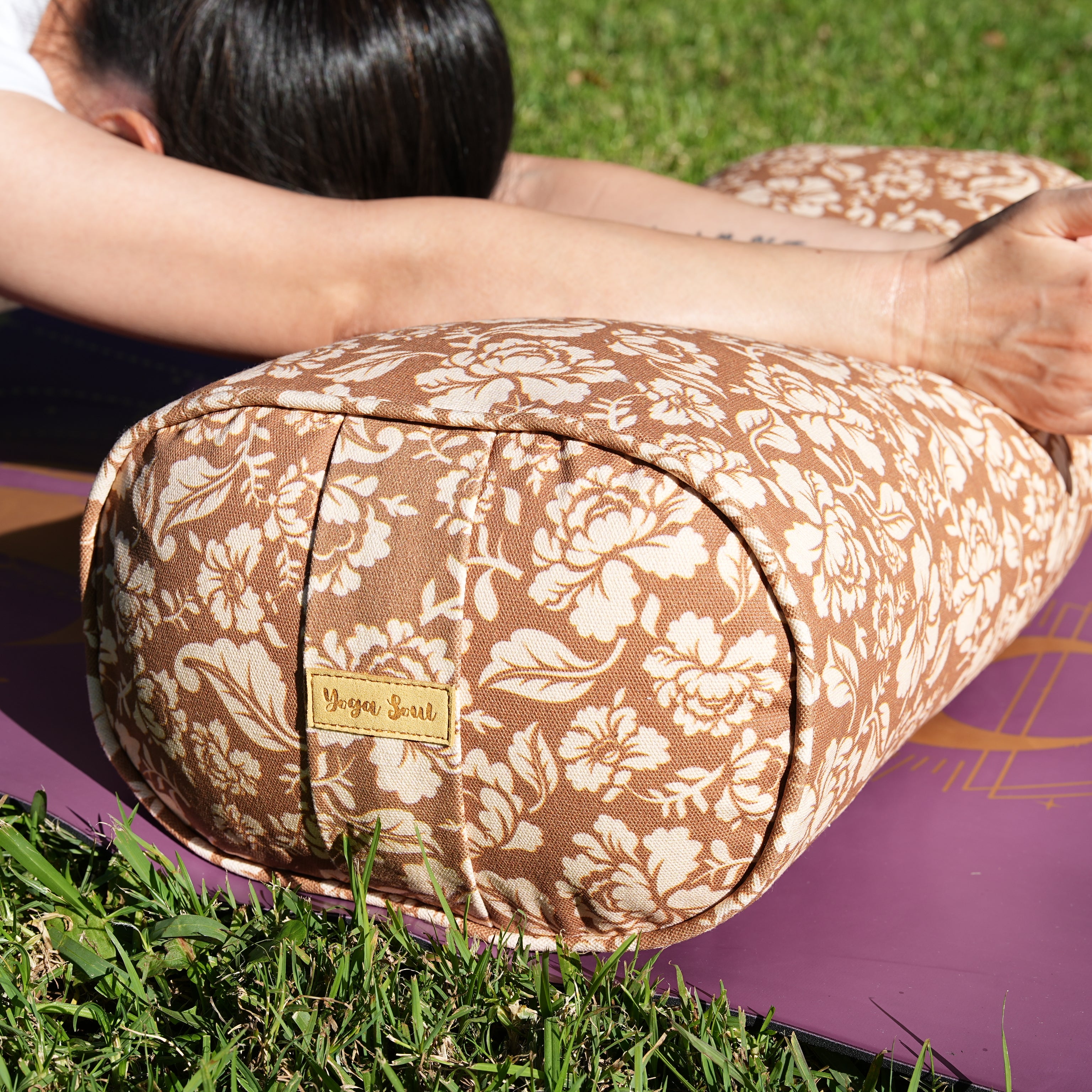 Oval Yoga Bolster | Ananda Rose | Caramel