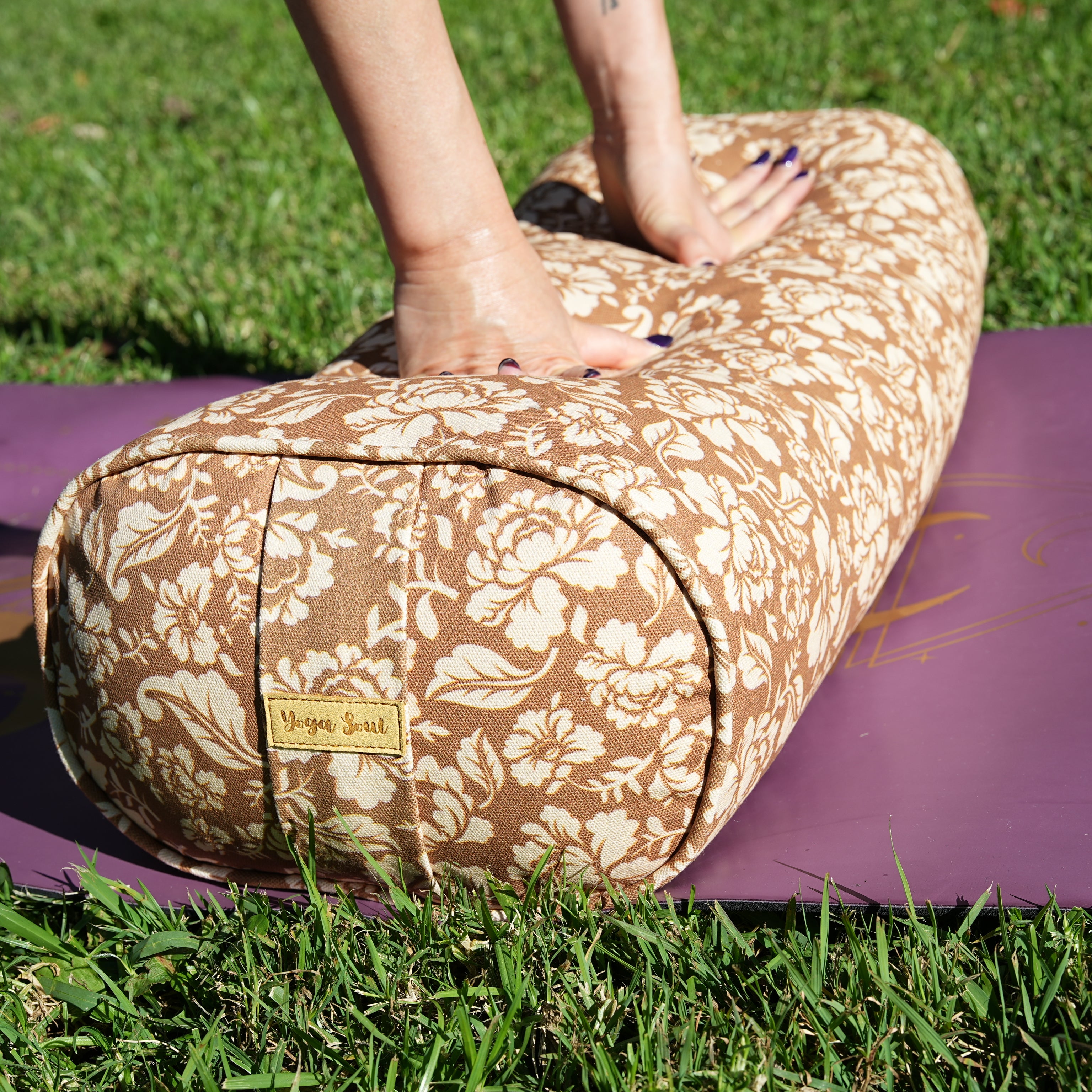 Oval Yoga Bolster | Ananda Rose | Caramel