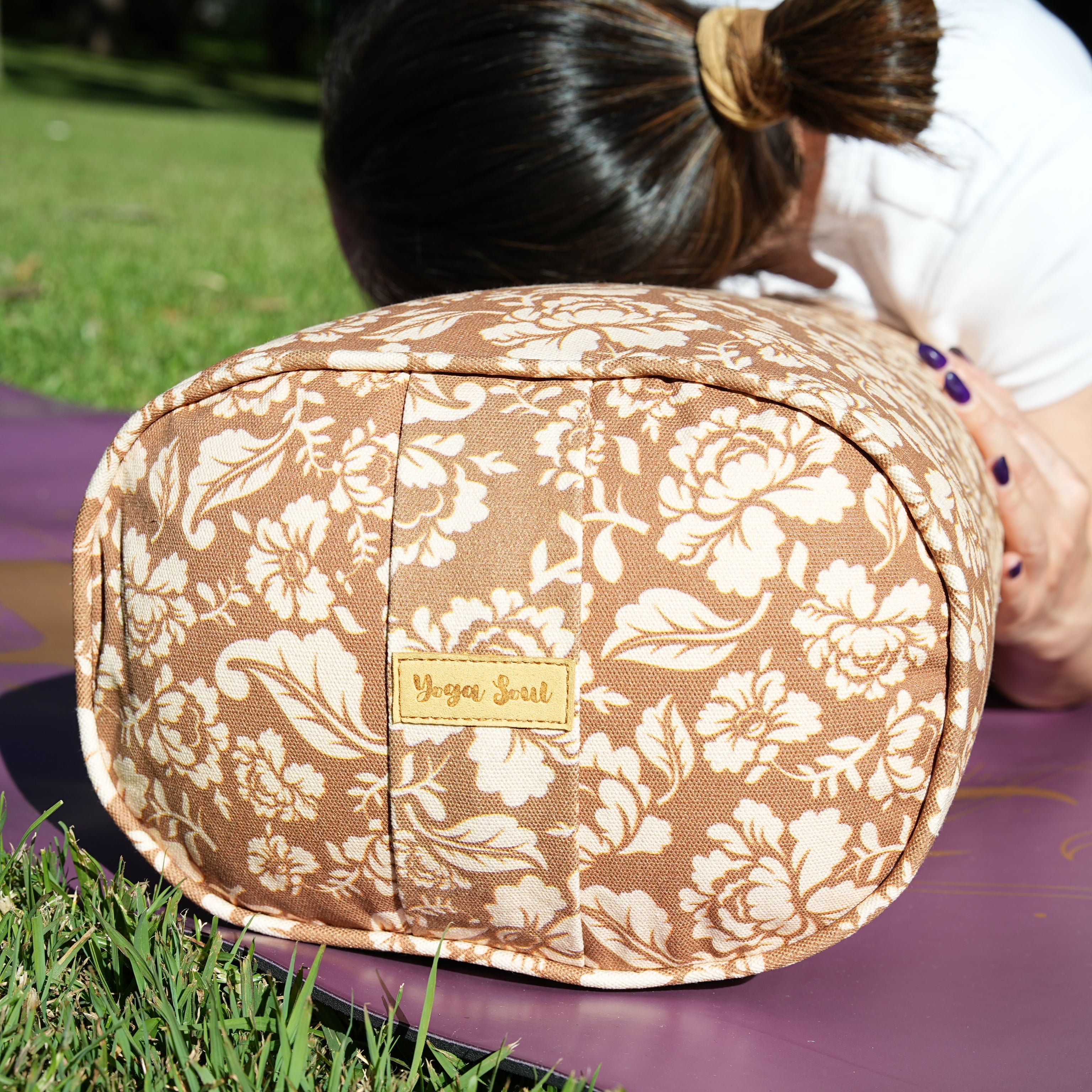 Oval Yoga Bolster | Ananda Rose | Caramel
