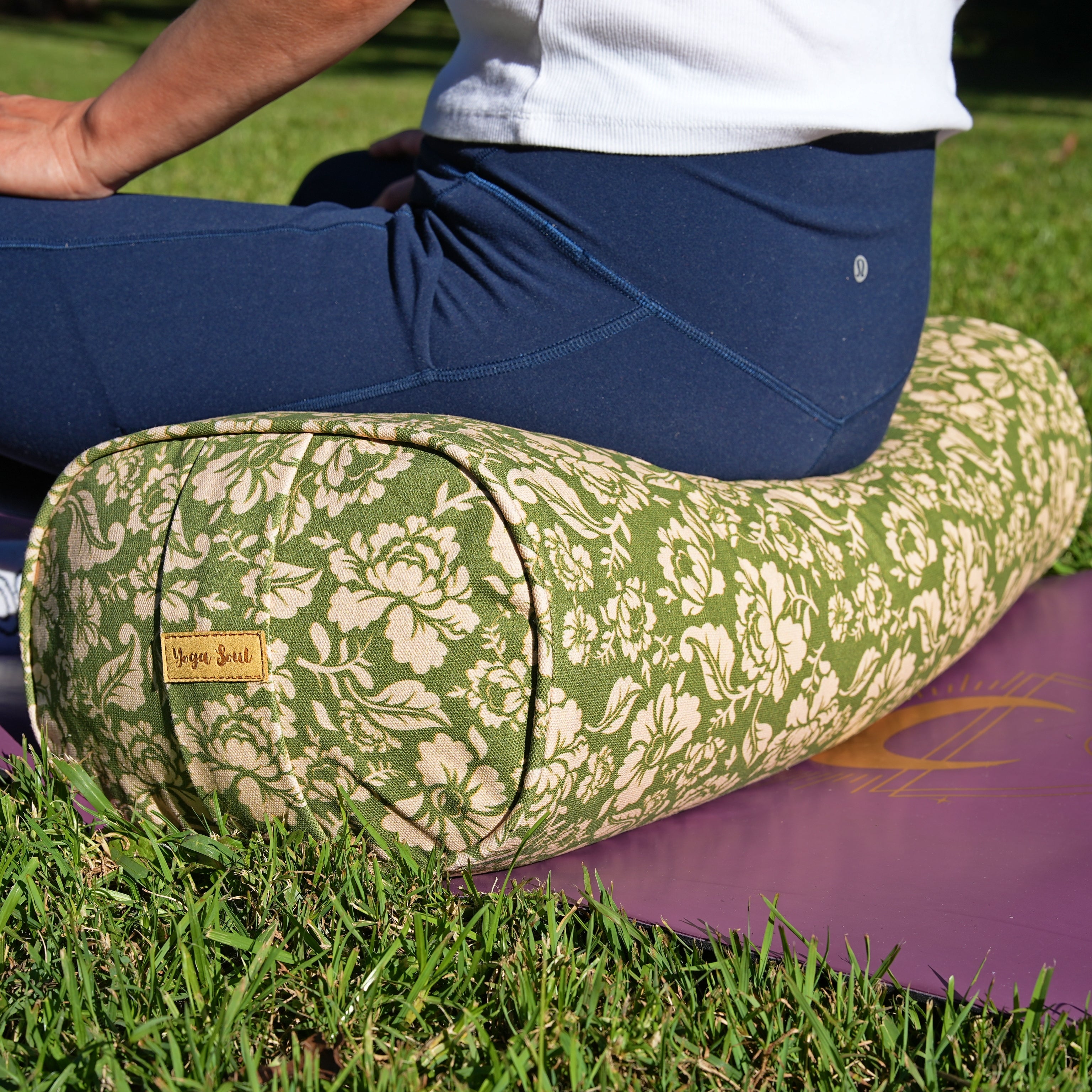 Oval Yoga Bolster | Ananda Rose | Olive