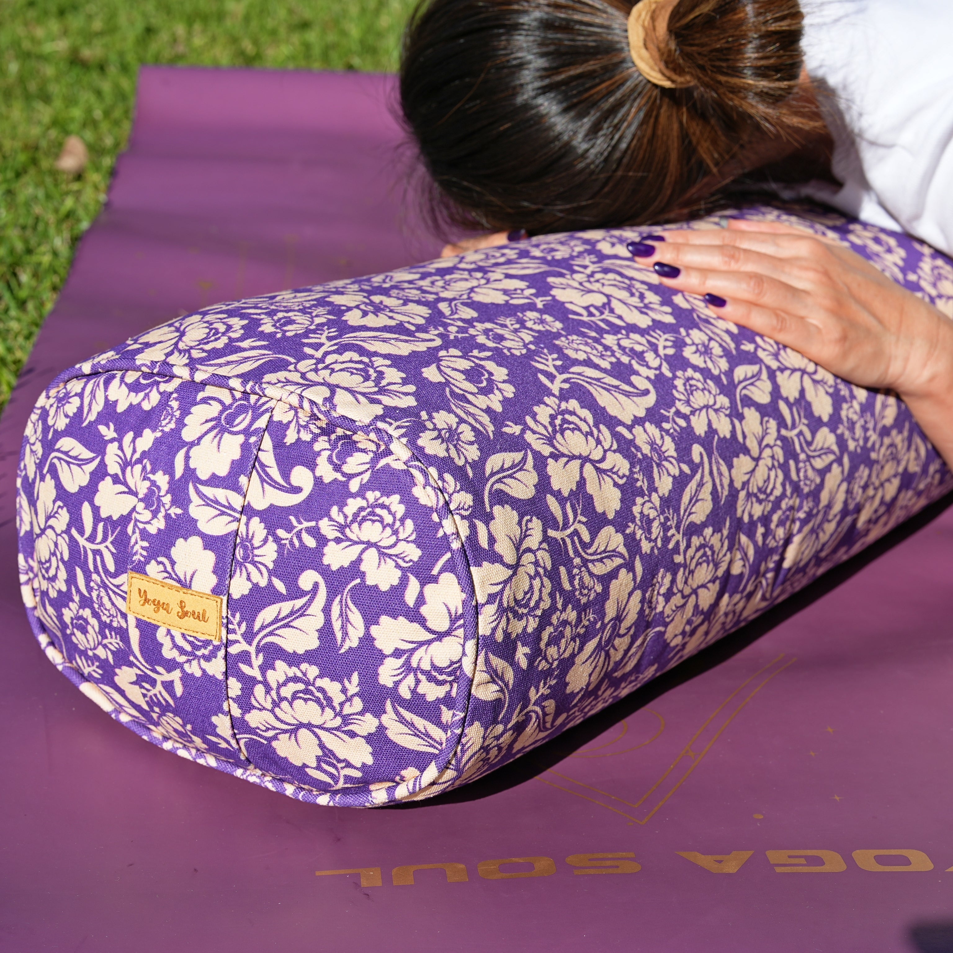 Oval Yoga Bolster | Ananda Rose | Mystic Violet