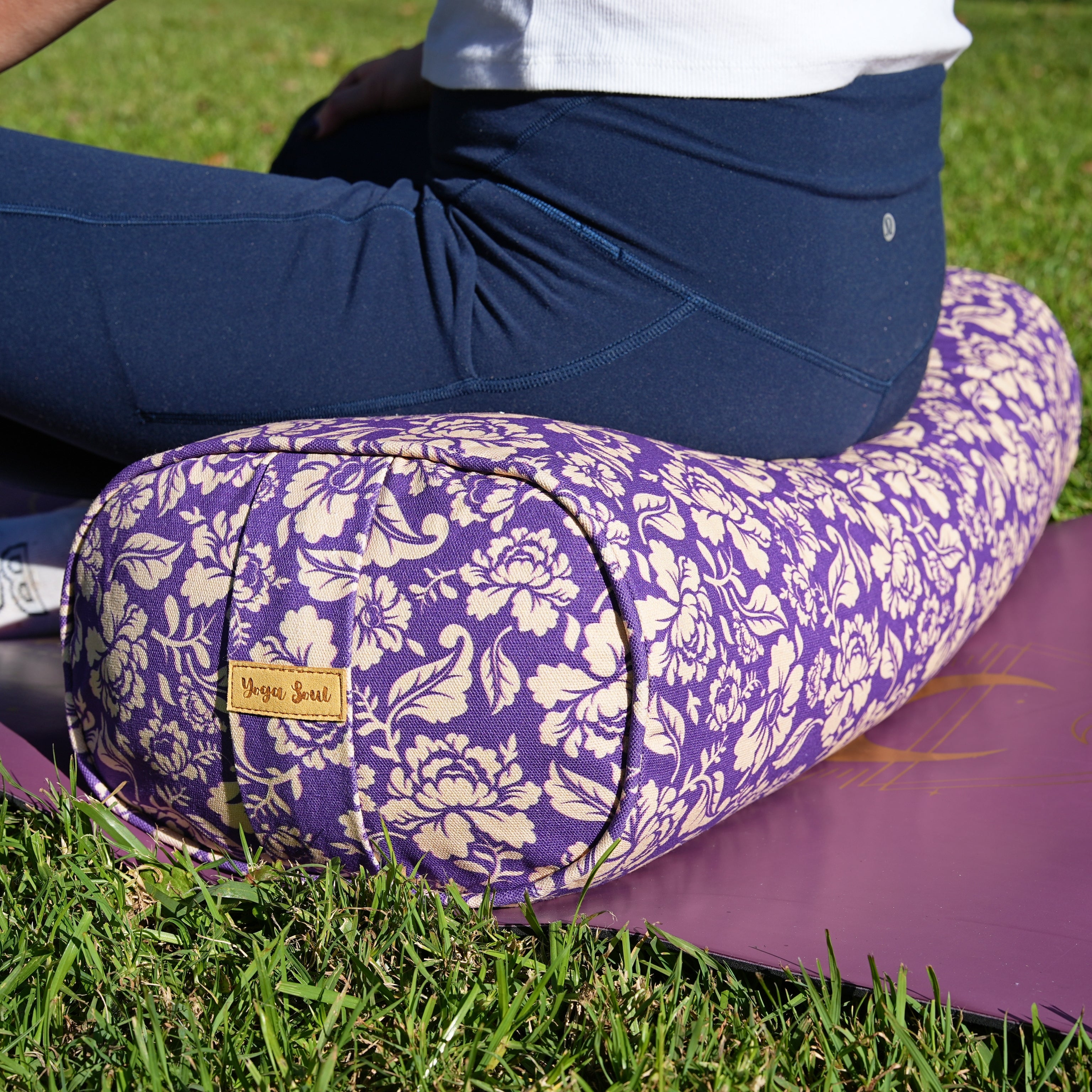 Oval Yoga Bolster | Ananda Rose | Mystic Violet