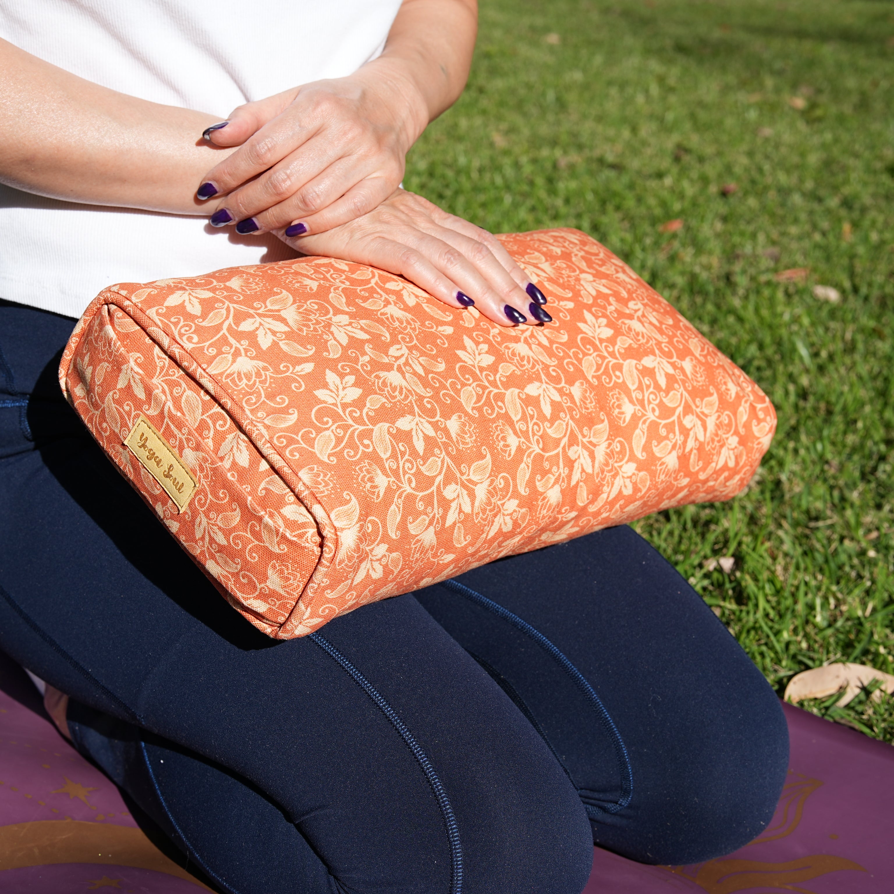 Travel Yoga Pillow | Shanti Lotus | Sunset