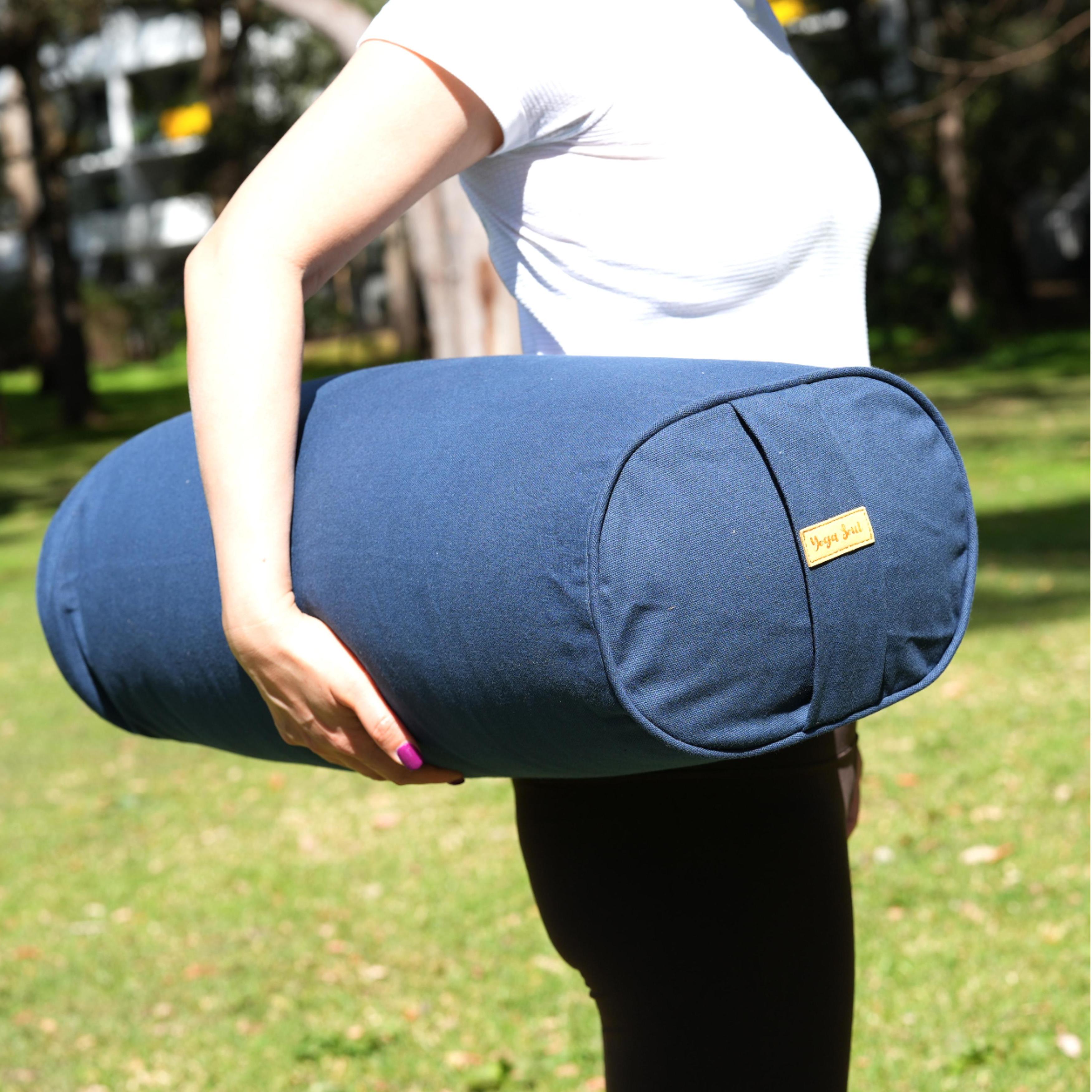 Oval Yoga Bolster | Pure | Navy