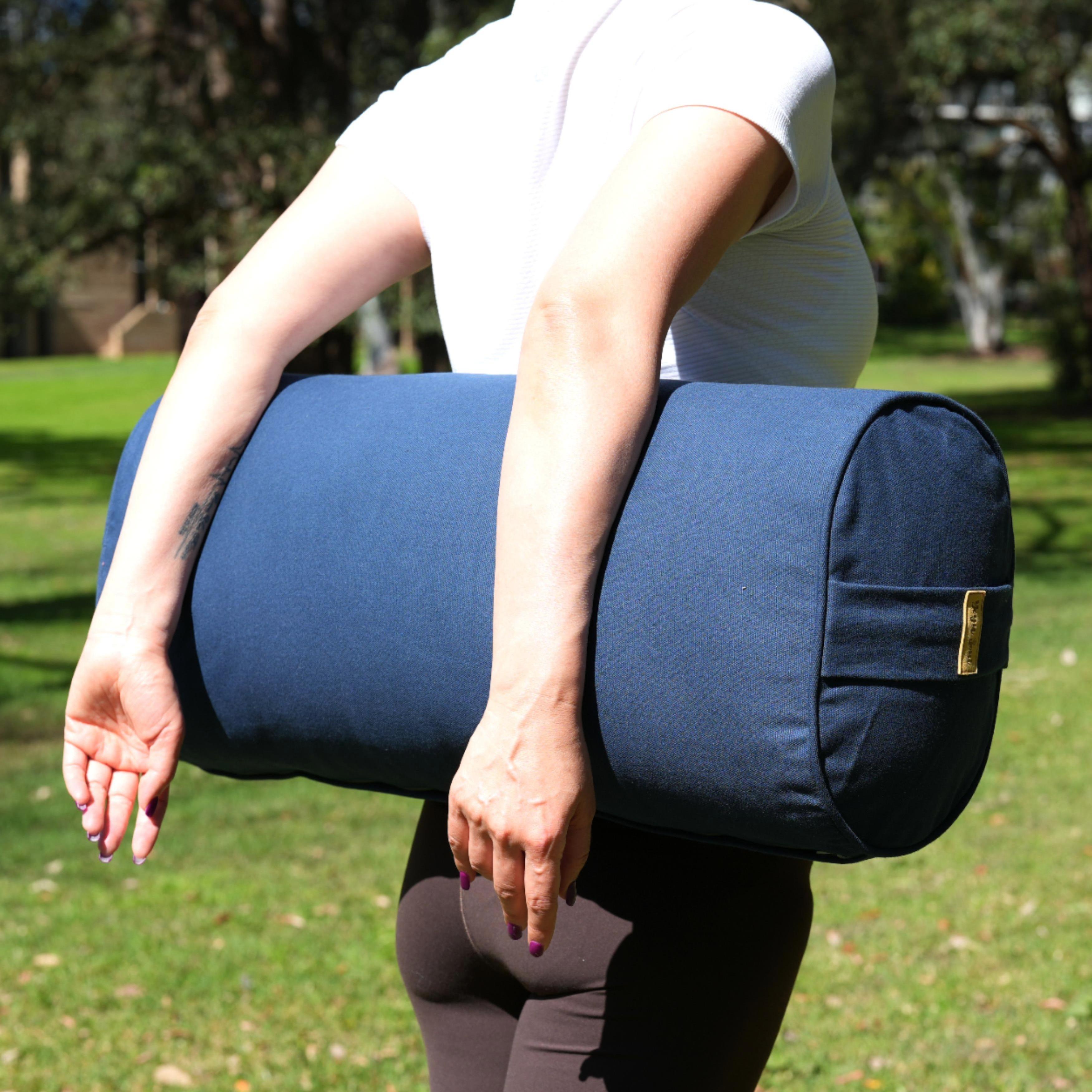 Oval Yoga Bolster | Pure | Navy