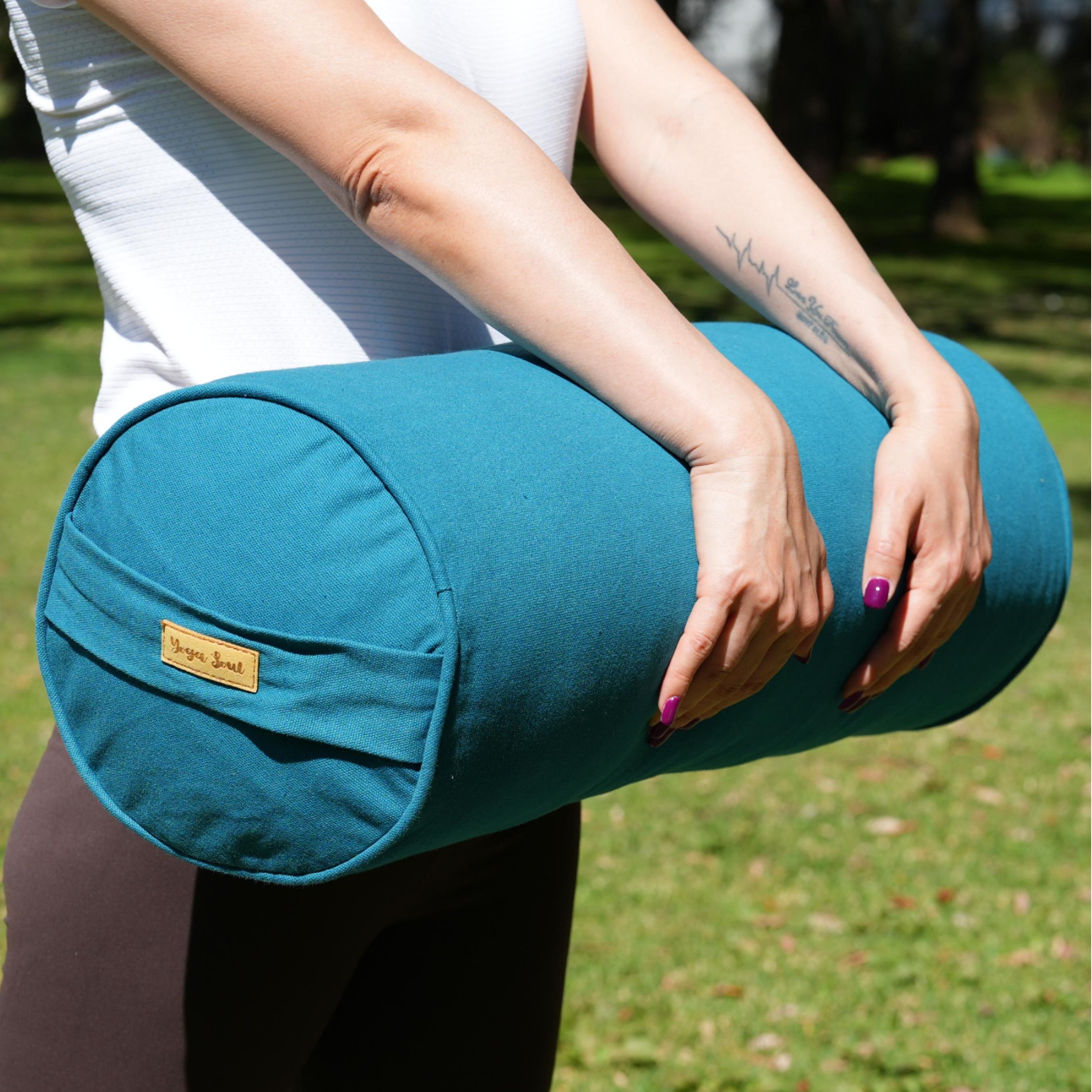 Round Yoga Bolster | Pure | Teal