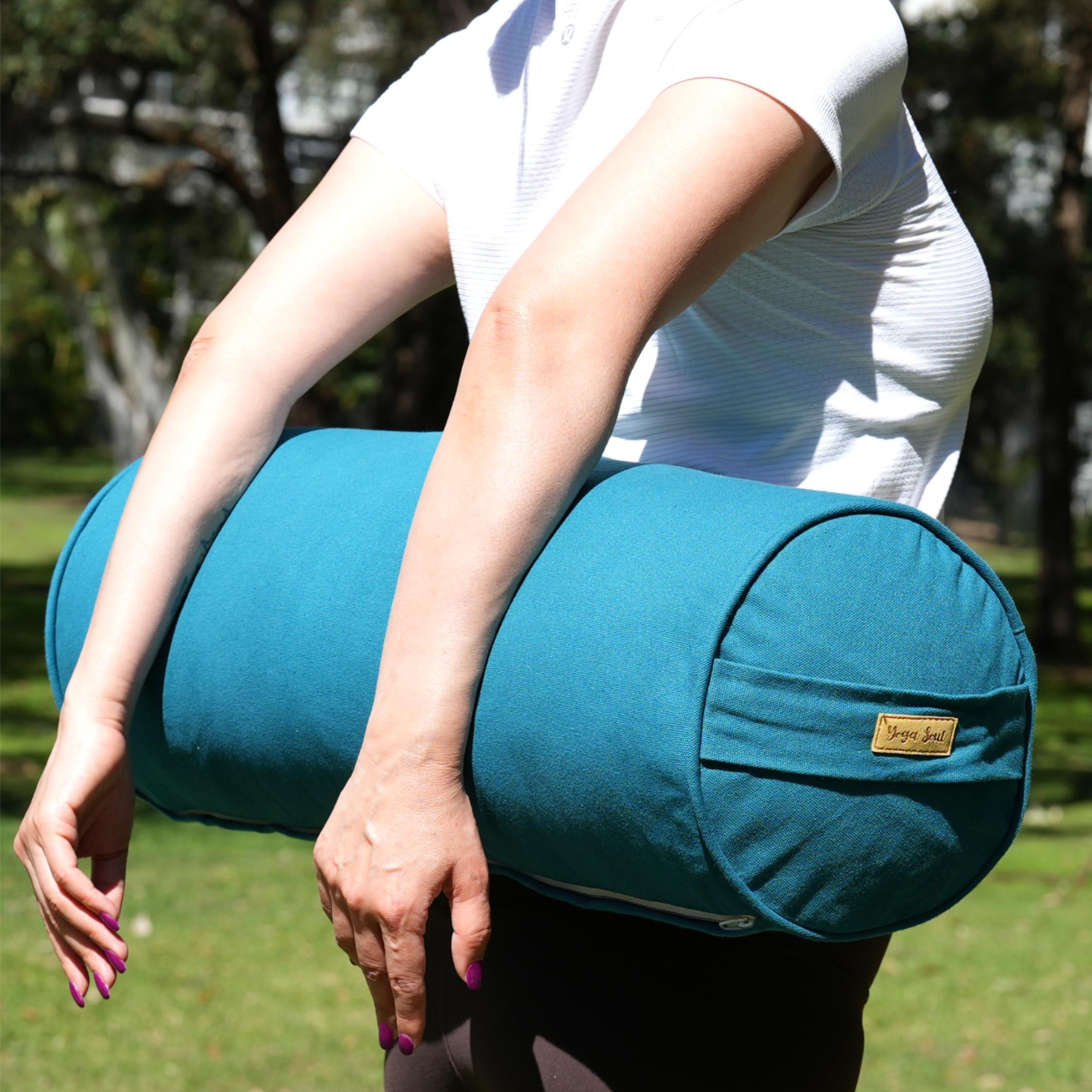 Round Yoga Bolster | Pure | Teal