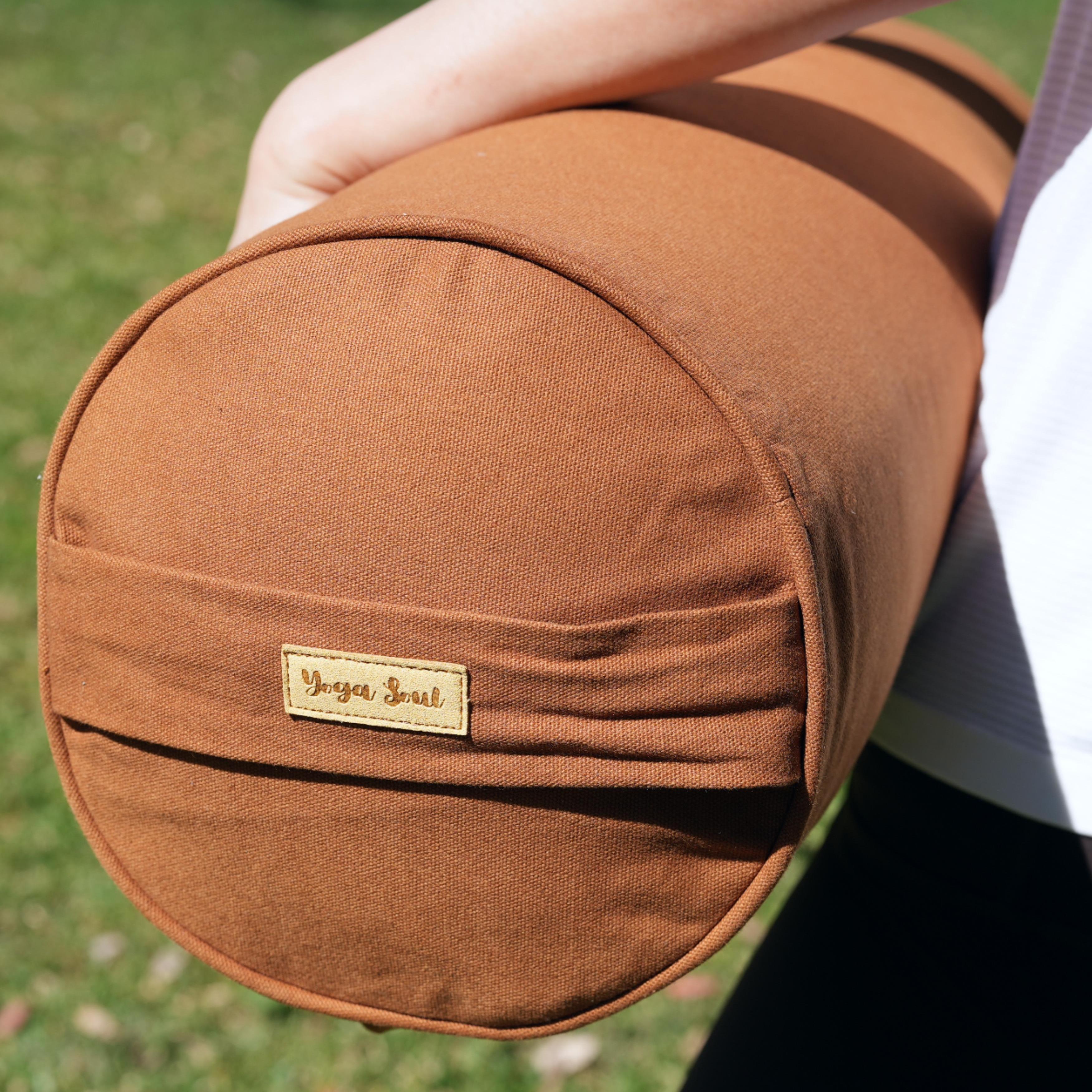 Round Yoga Bolster | Pure | Caramel