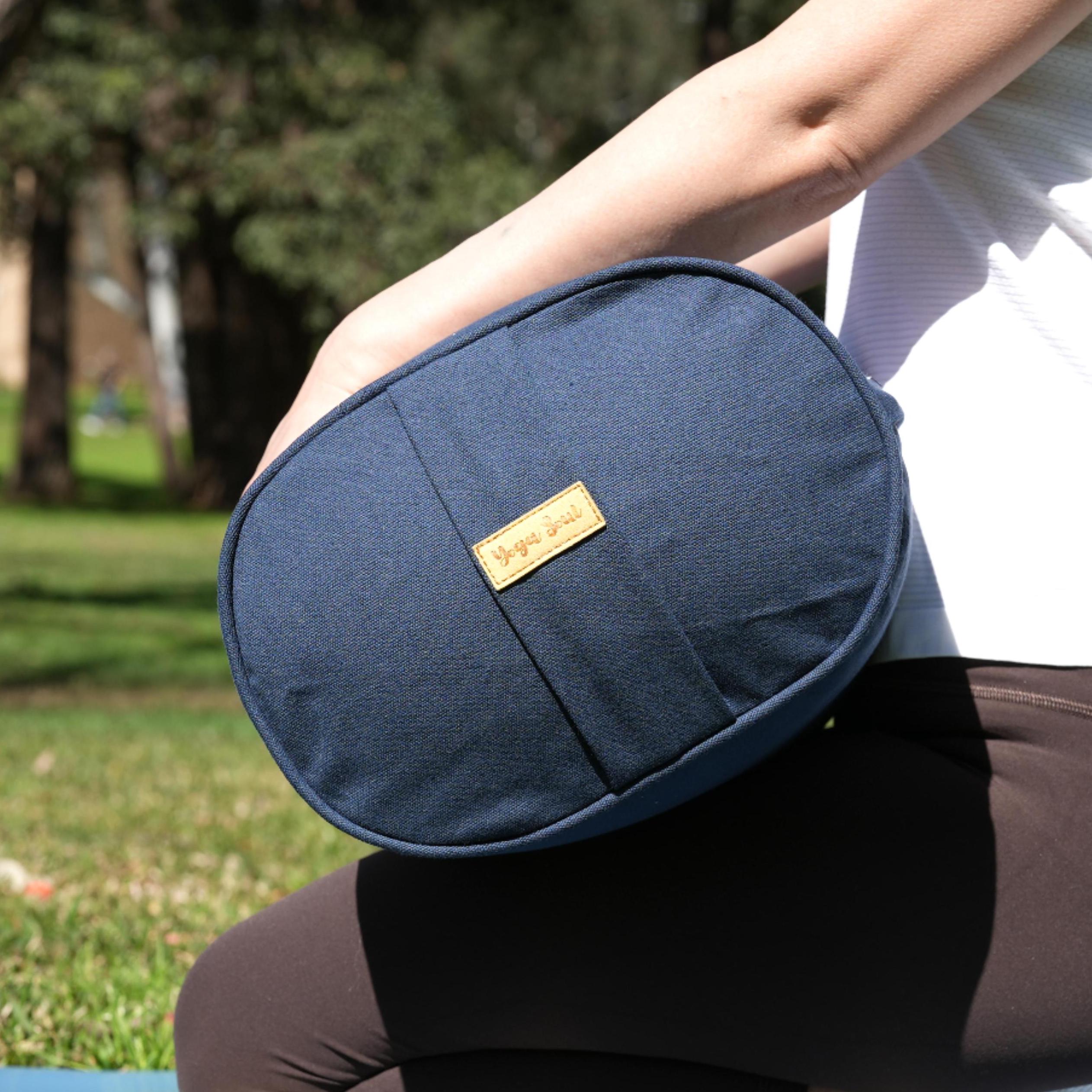 Oval Yoga Bolster | Pure | Navy