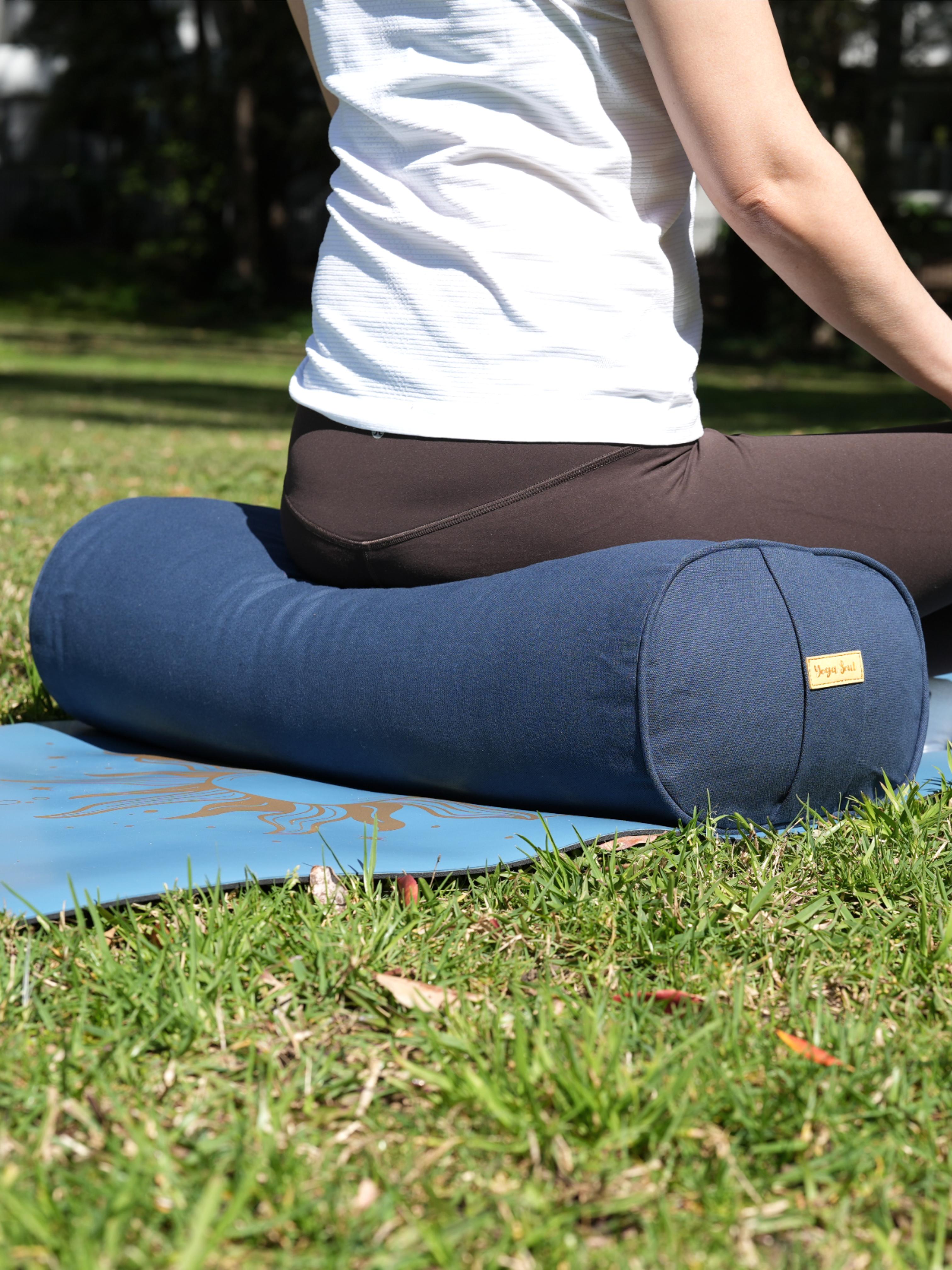 Oval Yoga Bolster | Pure | Navy