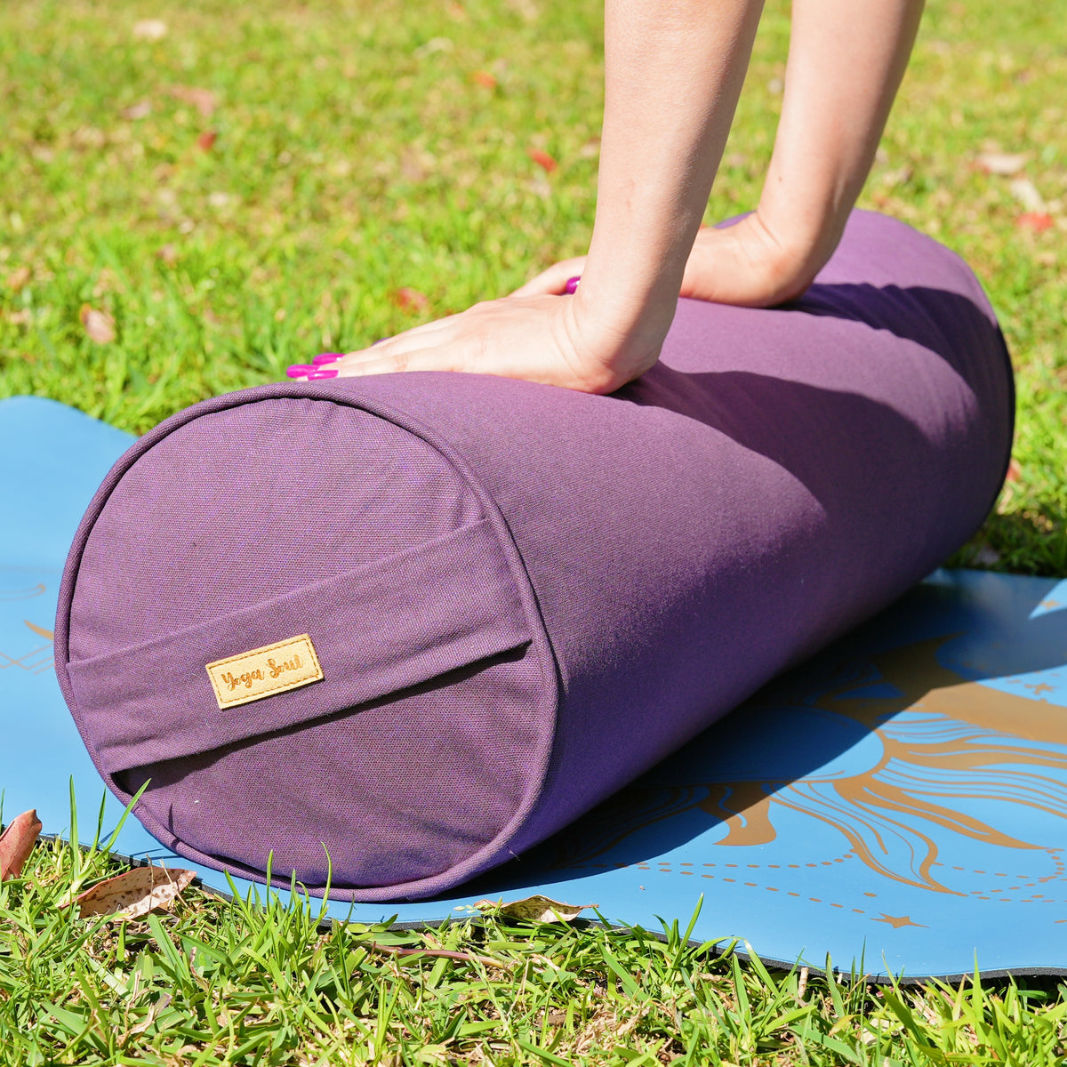 Round Yoga Bolster | Shyama Purple